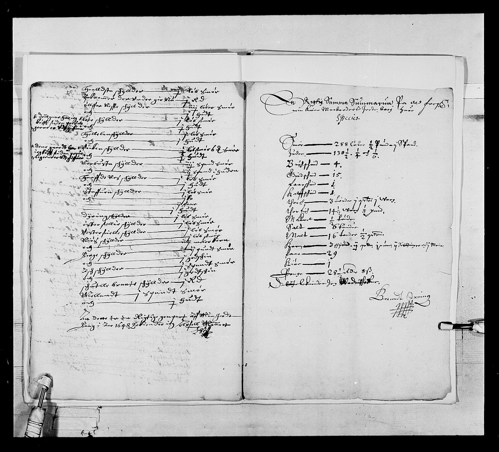 Stattholderembetet 1572-1771, AV/RA-EA-2870/Ek/L0020/0004: Jordebøker 1633-1658: / Adelsjordebøker innlevert mellom 1/5 1646 og 15/7 1648, 1646-1648, p. 32