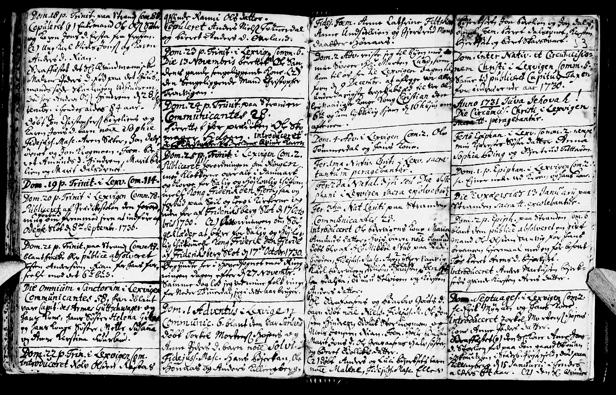 Ministerialprotokoller, klokkerbøker og fødselsregistre - Nord-Trøndelag, SAT/A-1458/701/L0001: Parish register (official) no. 701A01, 1717-1731, p. 53