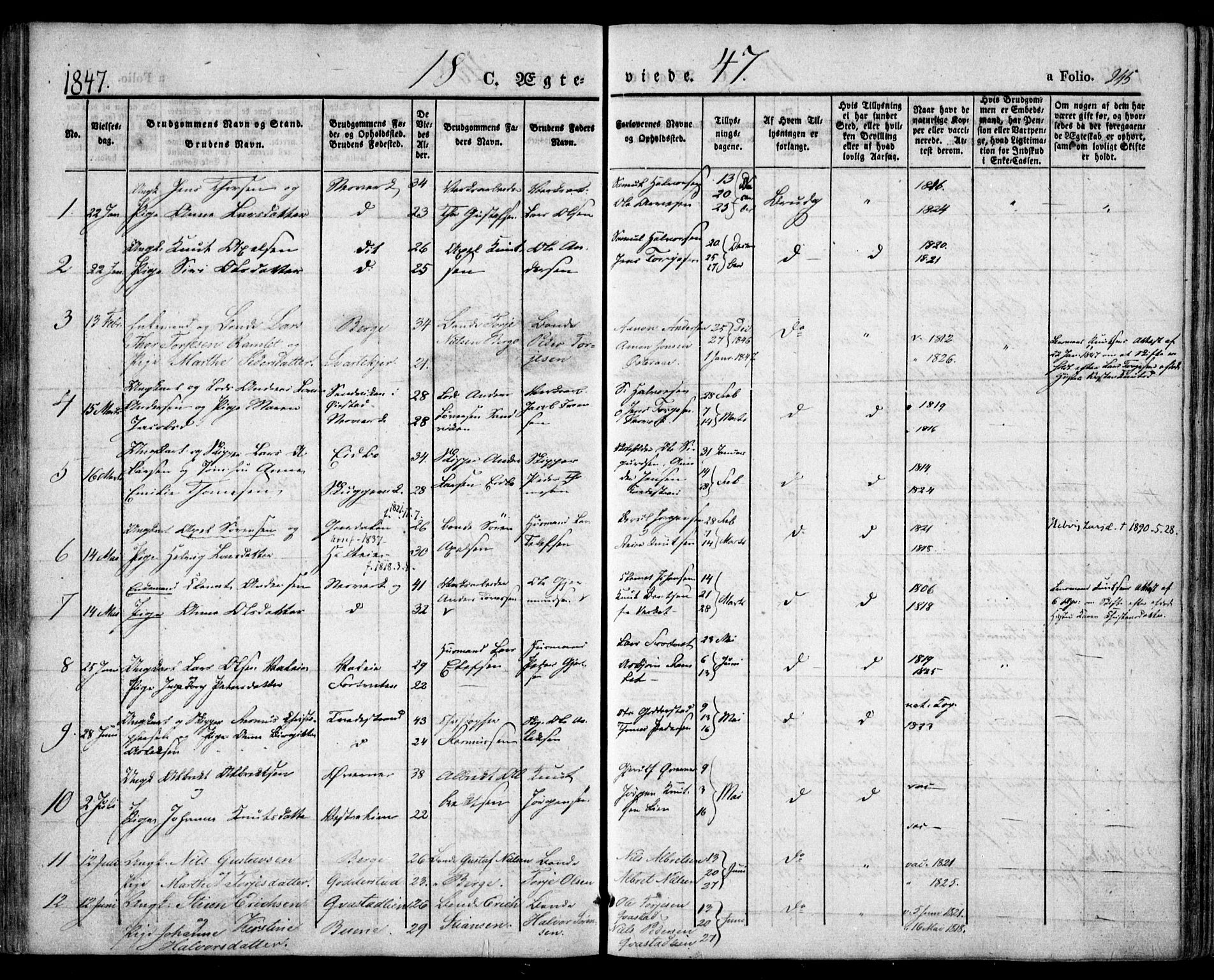 Holt sokneprestkontor, AV/SAK-1111-0021/F/Fa/L0007: Parish register (official) no. A 7, 1836-1848, p. 245