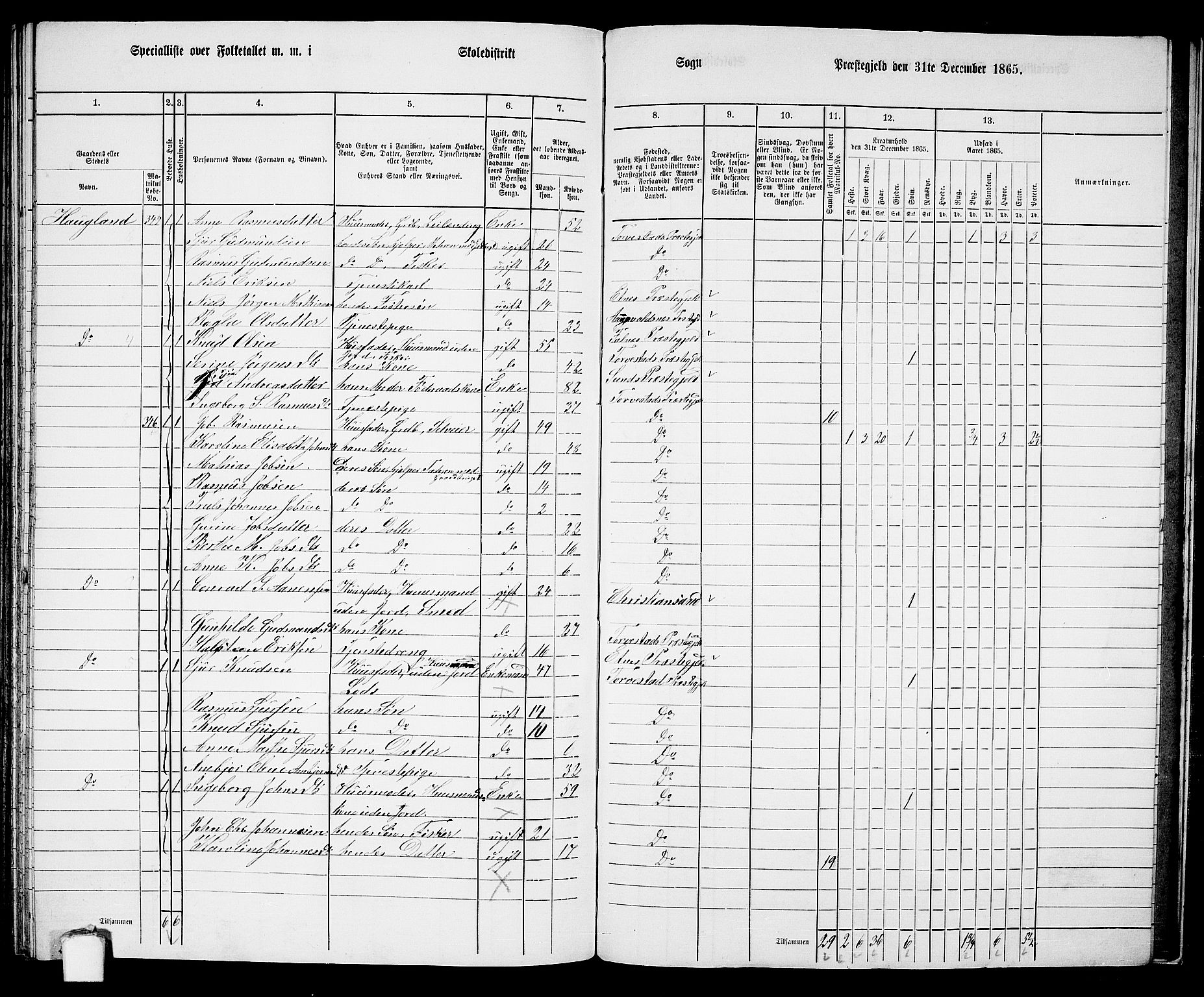 RA, 1865 census for Torvastad/Torvastad, Skåre og Utsira, 1865, p. 144