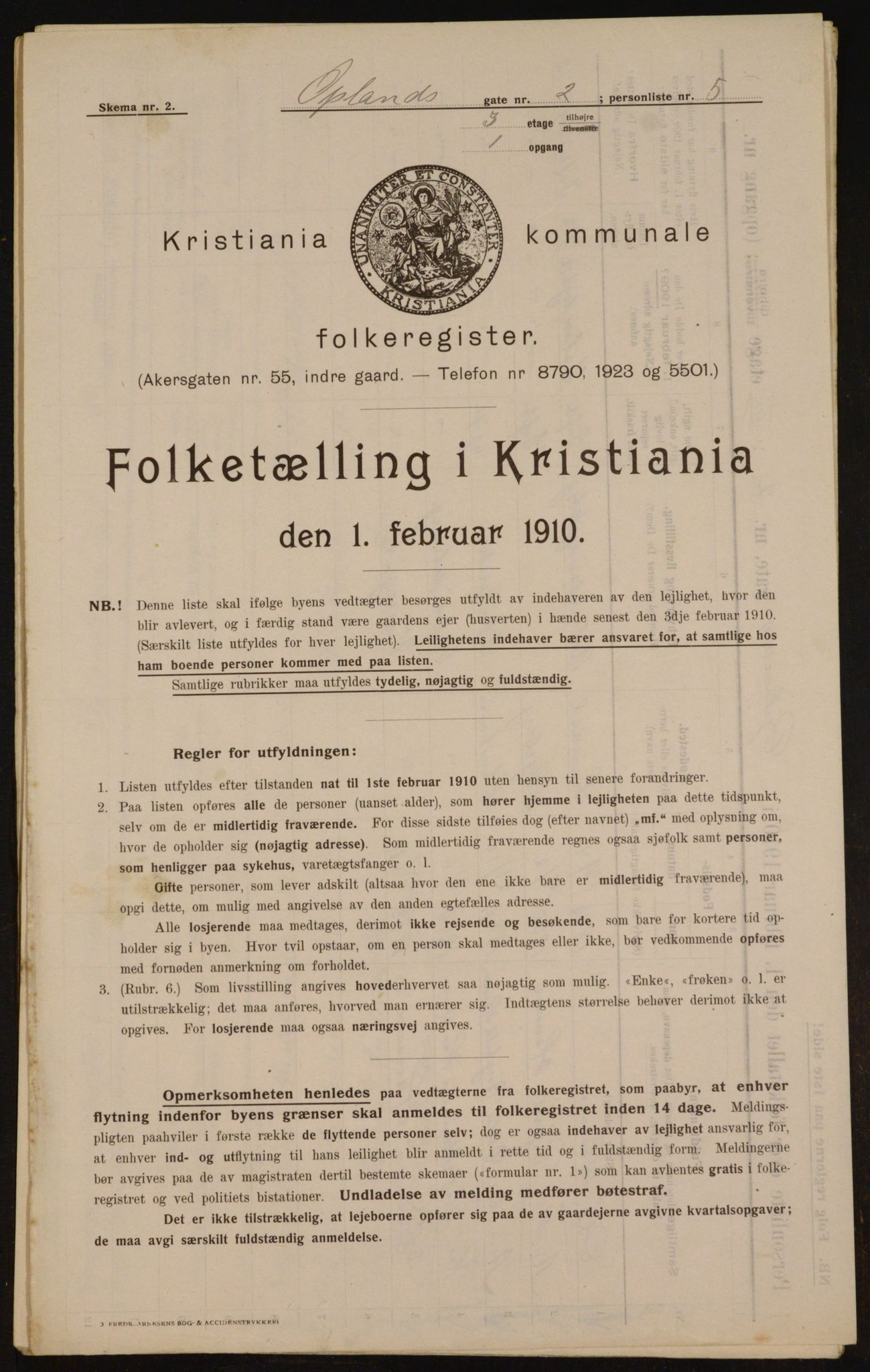 OBA, Municipal Census 1910 for Kristiania, 1910, p. 72975