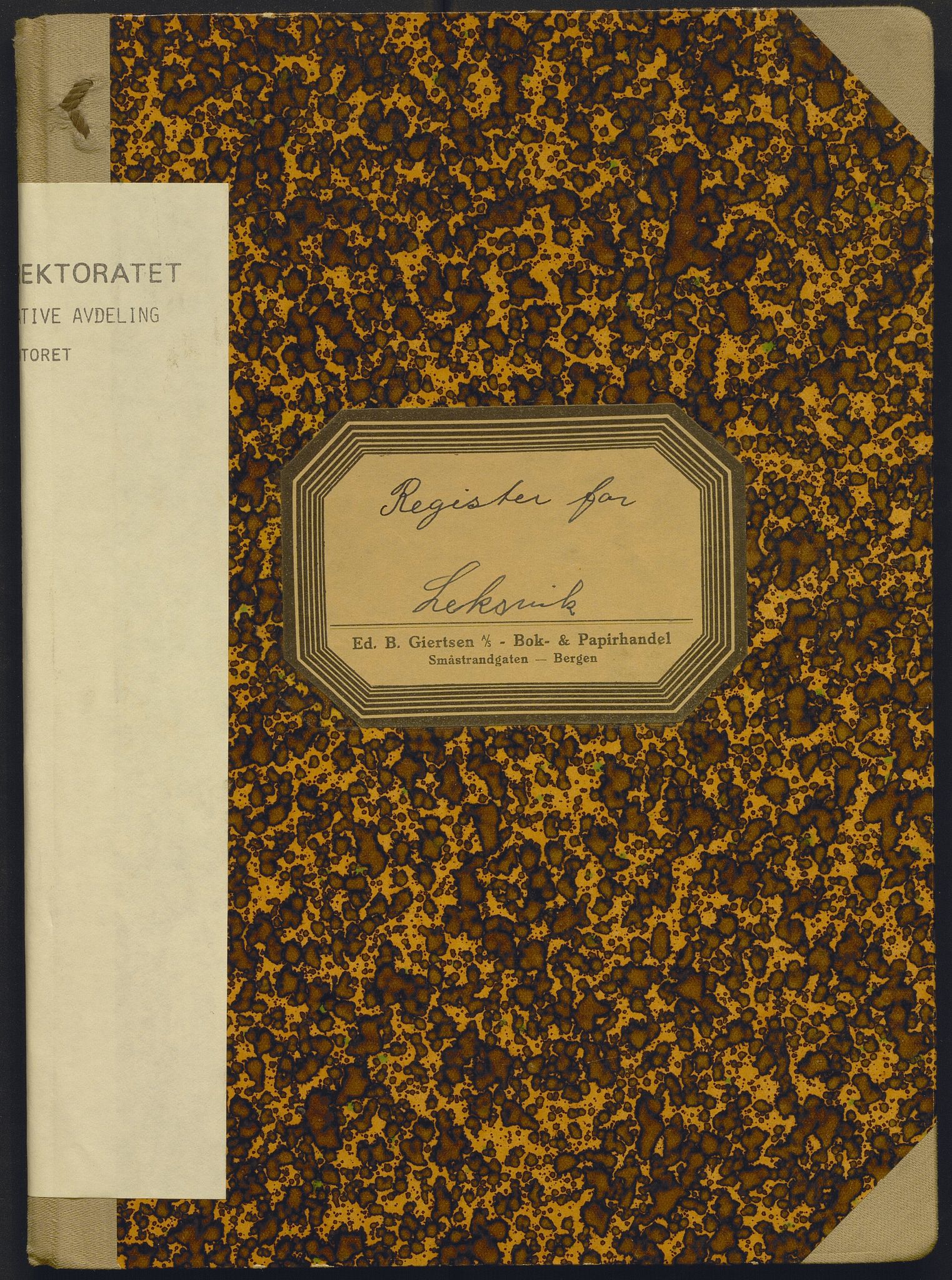 Fiskeridirektoratet - 1 Adm. ledelse - 13 Båtkontoret, AV/SAB-A-2003/I/Ia/Iad/L0026: 135.0412/2 Merkeprotokoll - Leksvik, 1954-1968