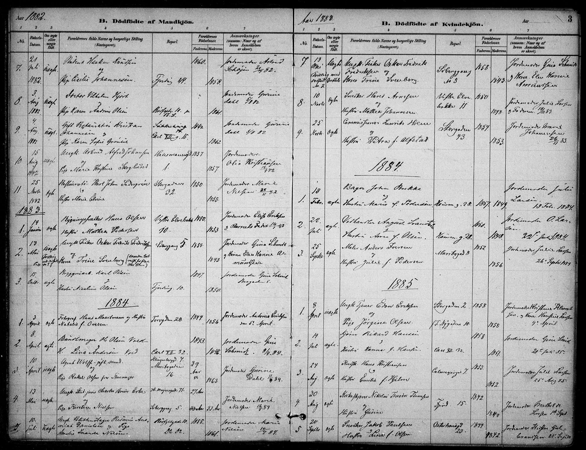 Jakob prestekontor Kirkebøker, SAO/A-10850/F/Fa/L0007: Parish register (official) no. 7, 1880-1905, p. 3