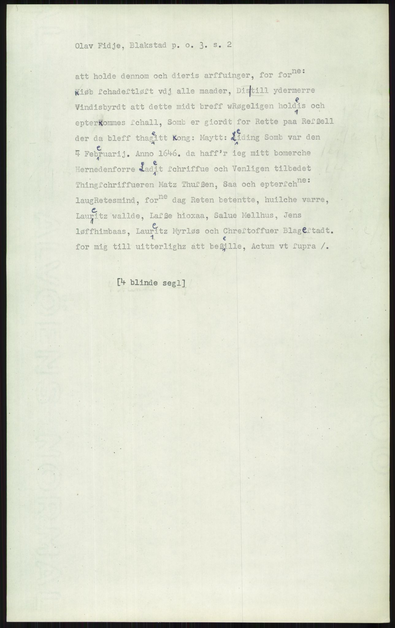 Samlinger til kildeutgivelse, Diplomavskriftsamlingen, AV/RA-EA-4053/H/Ha, p. 1865