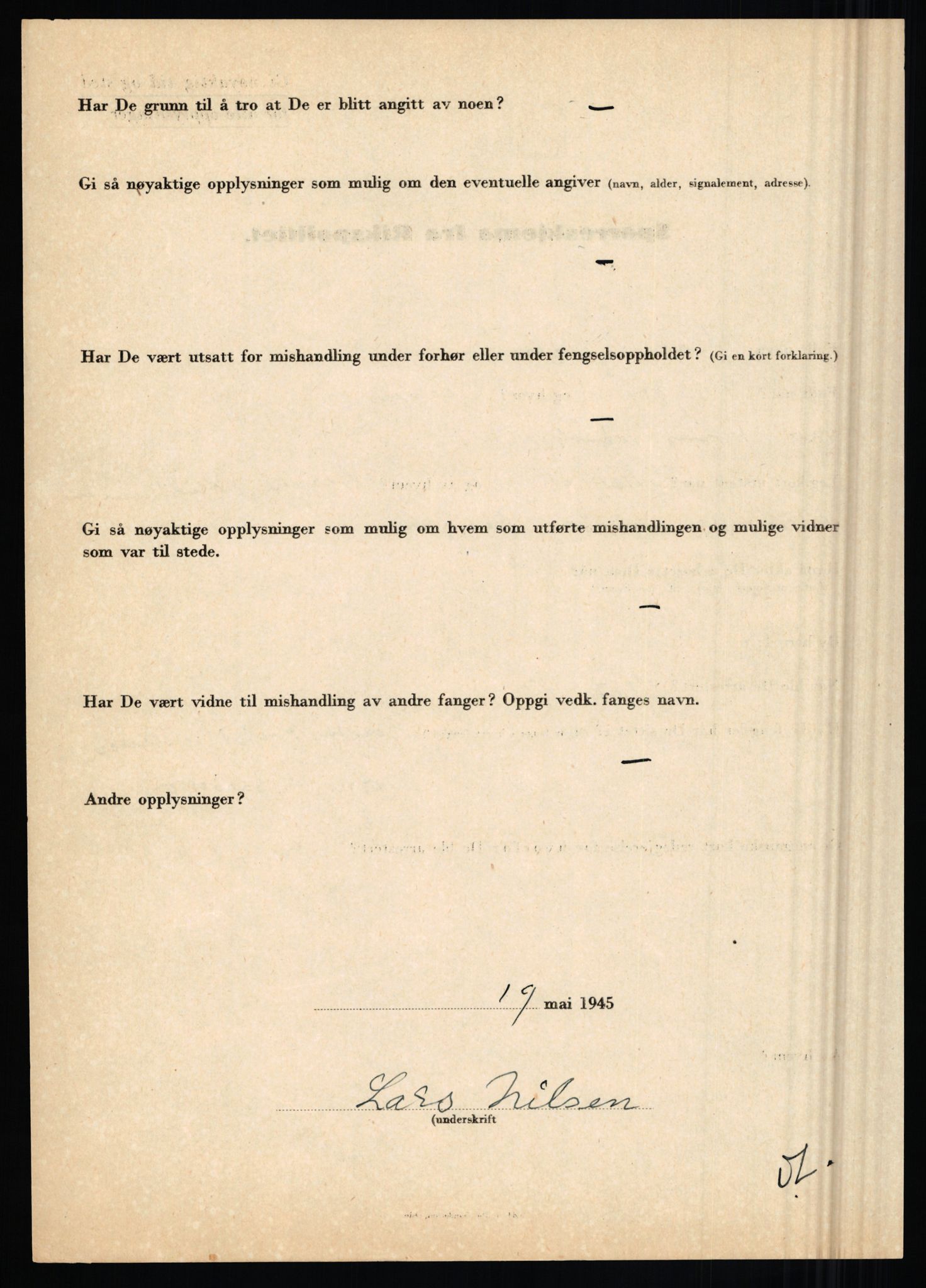 Rikspolitisjefen, AV/RA-S-1560/L/L0012: Mogensen, Øivind - Noraas, Lars, 1940-1945, p. 717