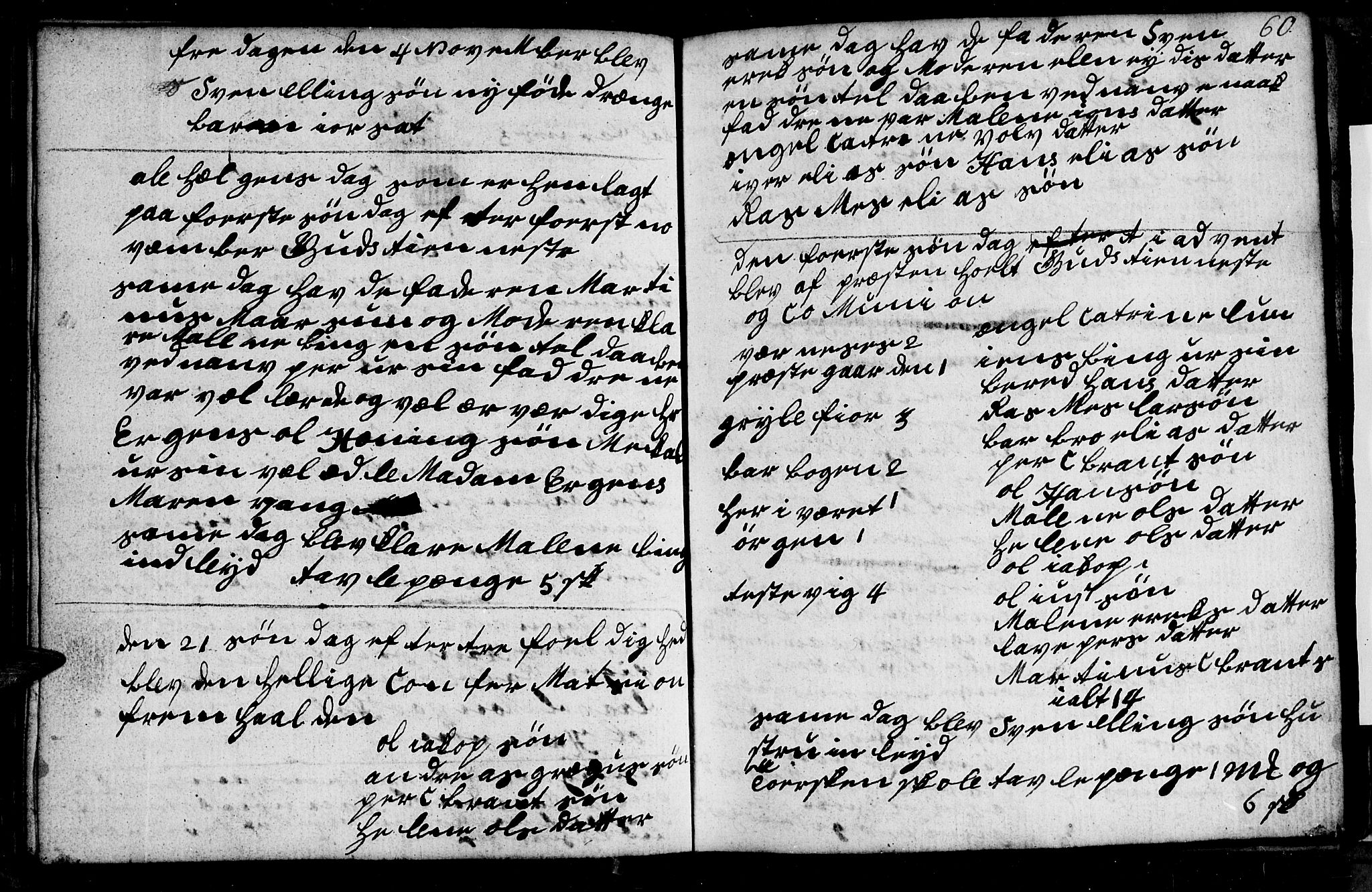 Berg sokneprestkontor, AV/SATØ-S-1318/G/Ga/Gab/L0010klokker: Parish register (copy) no. 10, 1783-1811, p. 60