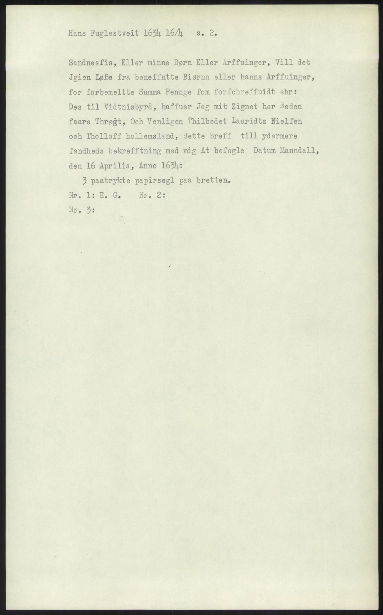 Samlinger til kildeutgivelse, Diplomavskriftsamlingen, RA/EA-4053/H/Ha, p. 1230