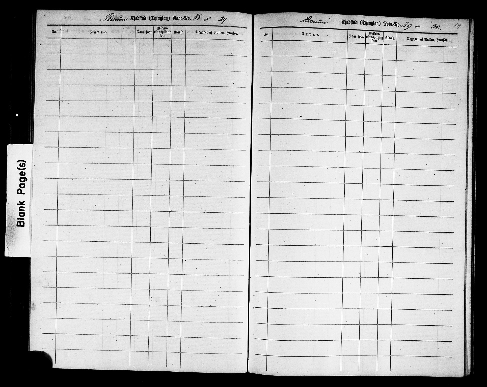 Oslo mønstringskontor, AV/SAO-A-10569g/F/Fc/Fcc/L0001: Utskrivningsregisterrulle, 1860, p. 142