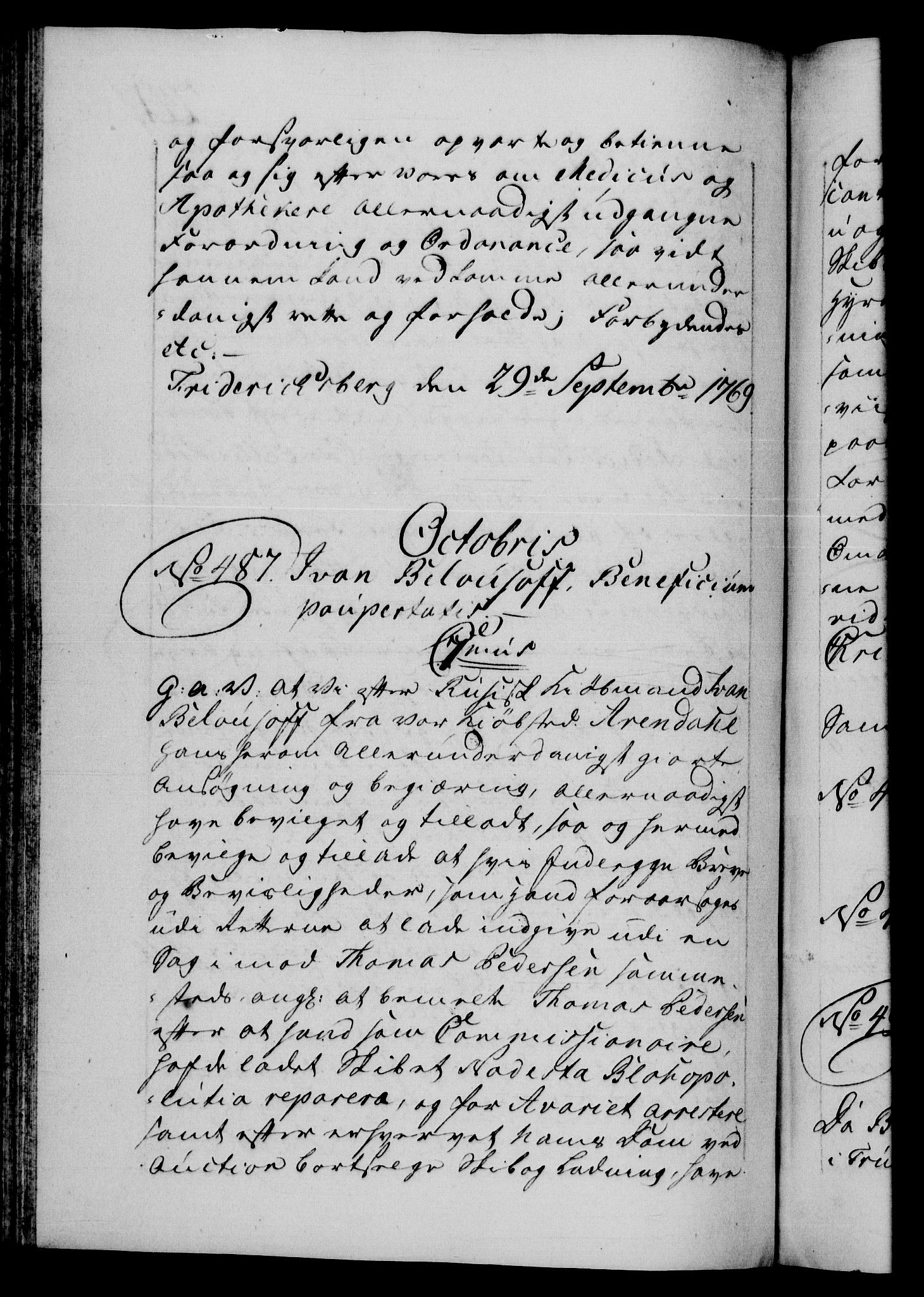 Danske Kanselli 1572-1799, AV/RA-EA-3023/F/Fc/Fca/Fcaa/L0044: Norske registre, 1769-1771, p. 241b