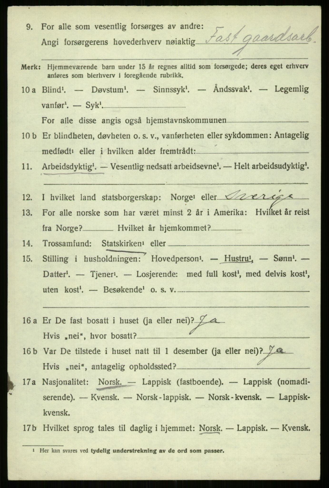 SATØ, 1920 census for Kvæfjord, 1920, p. 7488