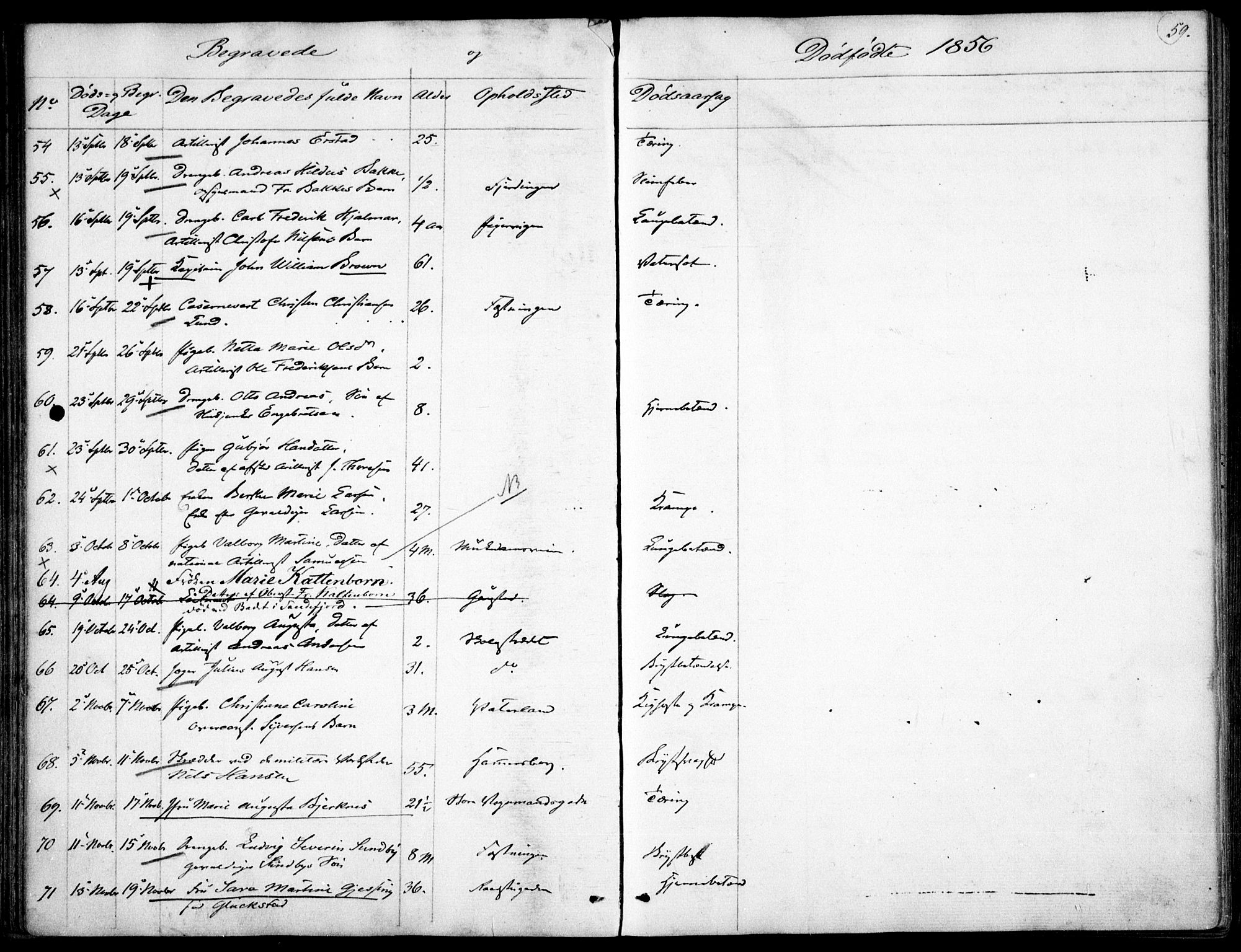 Garnisonsmenigheten Kirkebøker, AV/SAO-A-10846/F/Fa/L0009: Parish register (official) no. 9, 1842-1859, p. 59