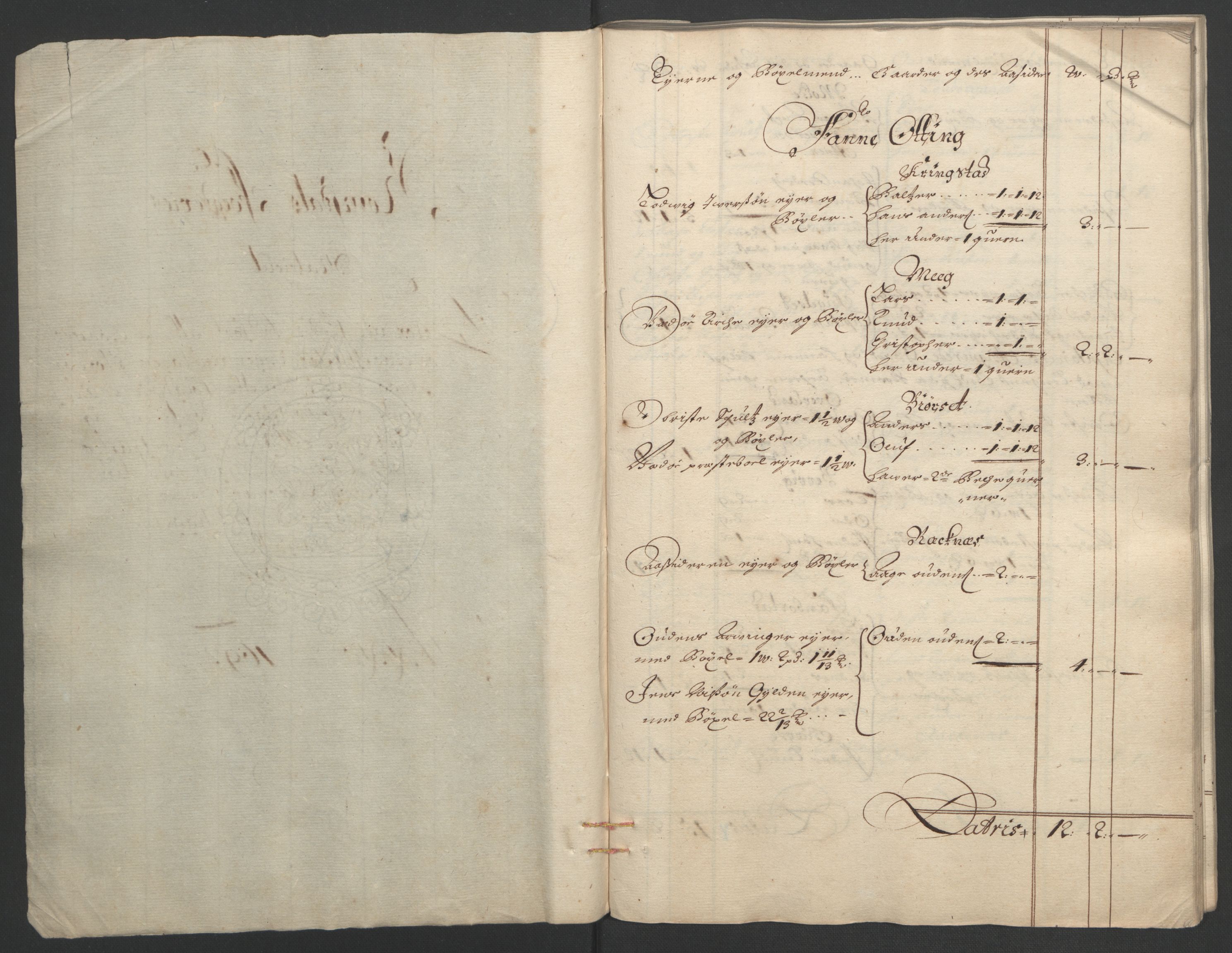 Rentekammeret inntil 1814, Reviderte regnskaper, Fogderegnskap, RA/EA-4092/R55/L3651: Fogderegnskap Romsdal, 1693-1694, p. 10