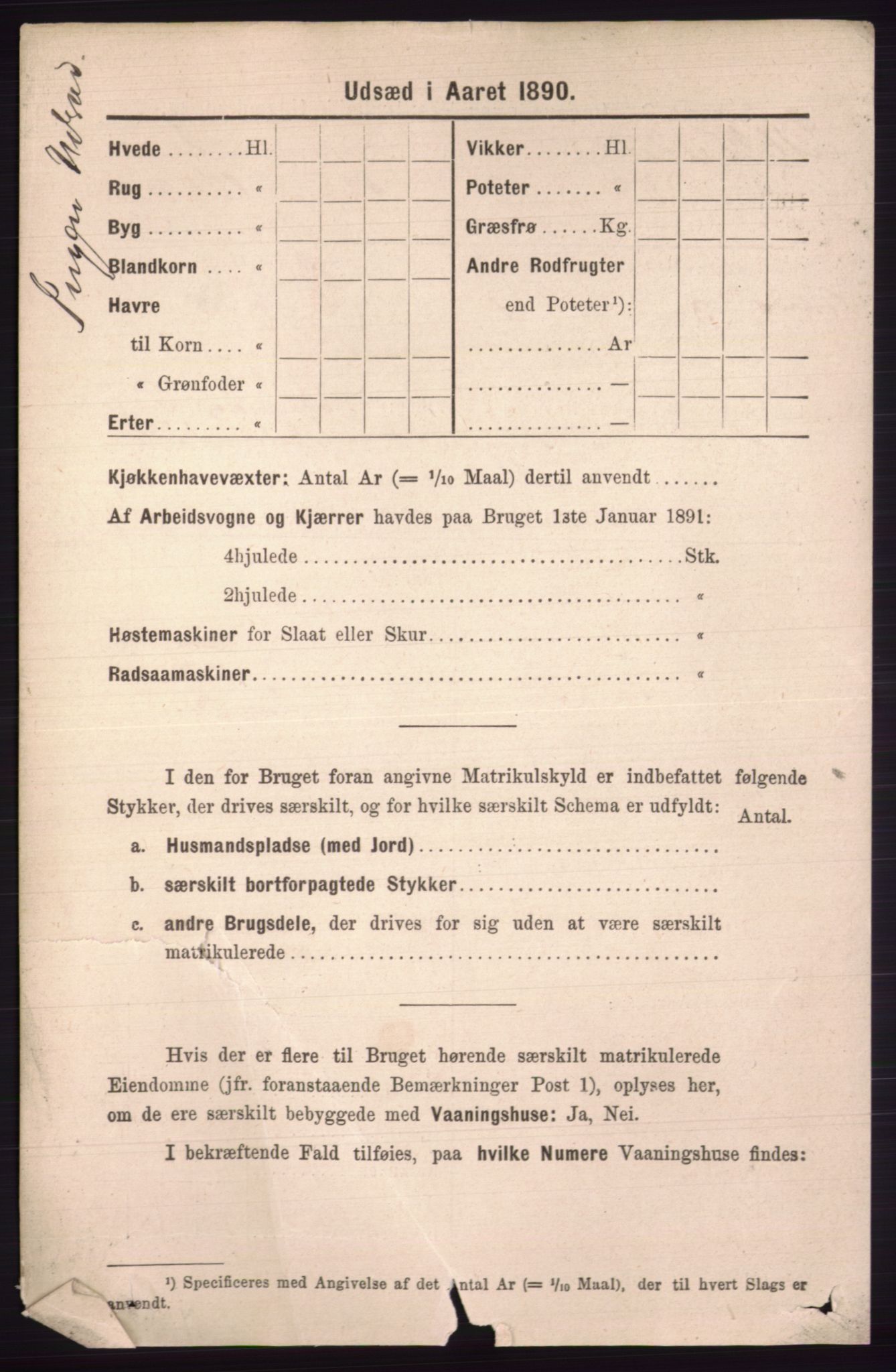 RA, 1891 census for 0438 Lille Elvedalen, 1891, p. 4025