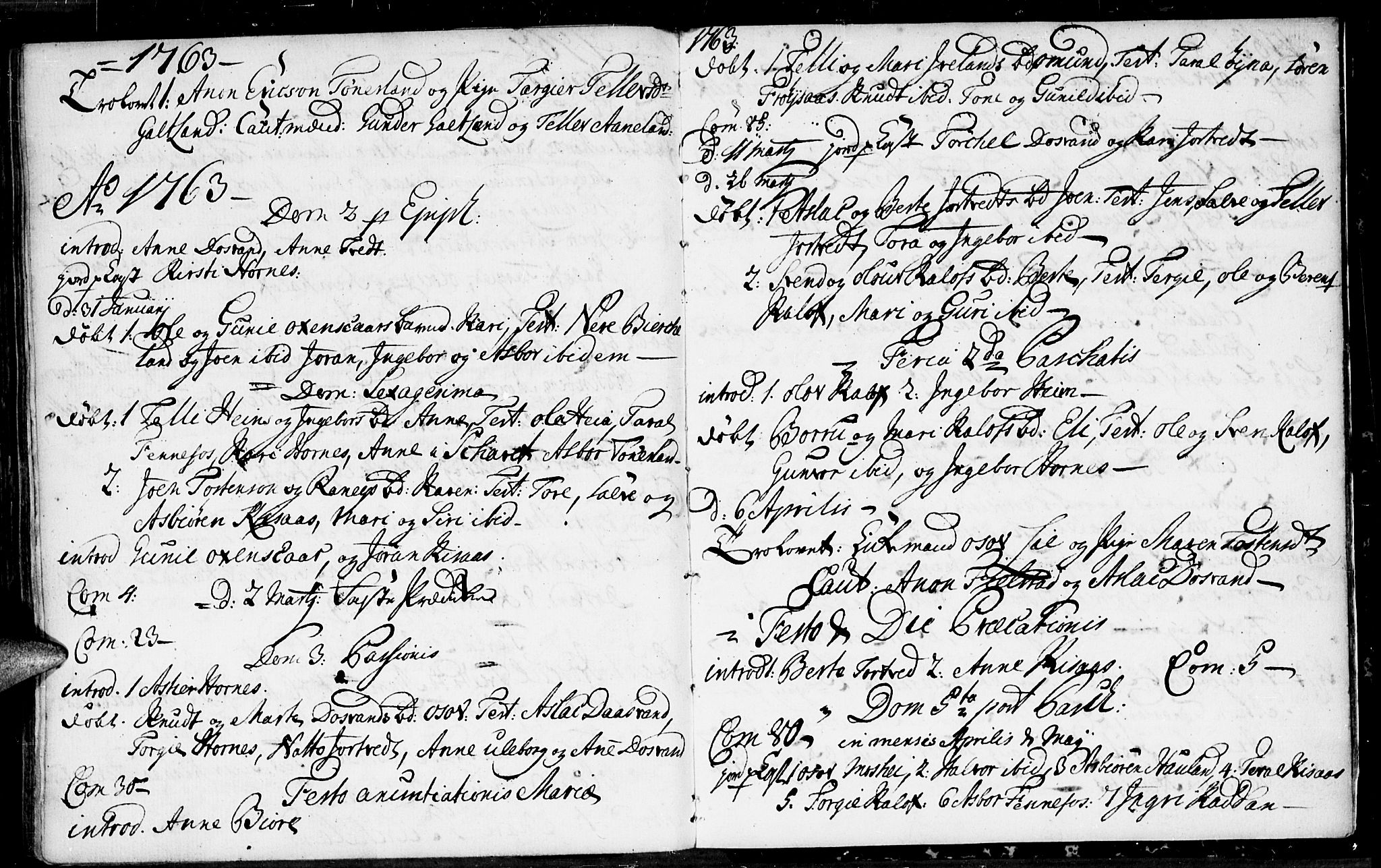 Evje sokneprestkontor, AV/SAK-1111-0008/F/Fa/Fab/L0001: Parish register (official) no. A 1, 1704-1764, p. 264-265