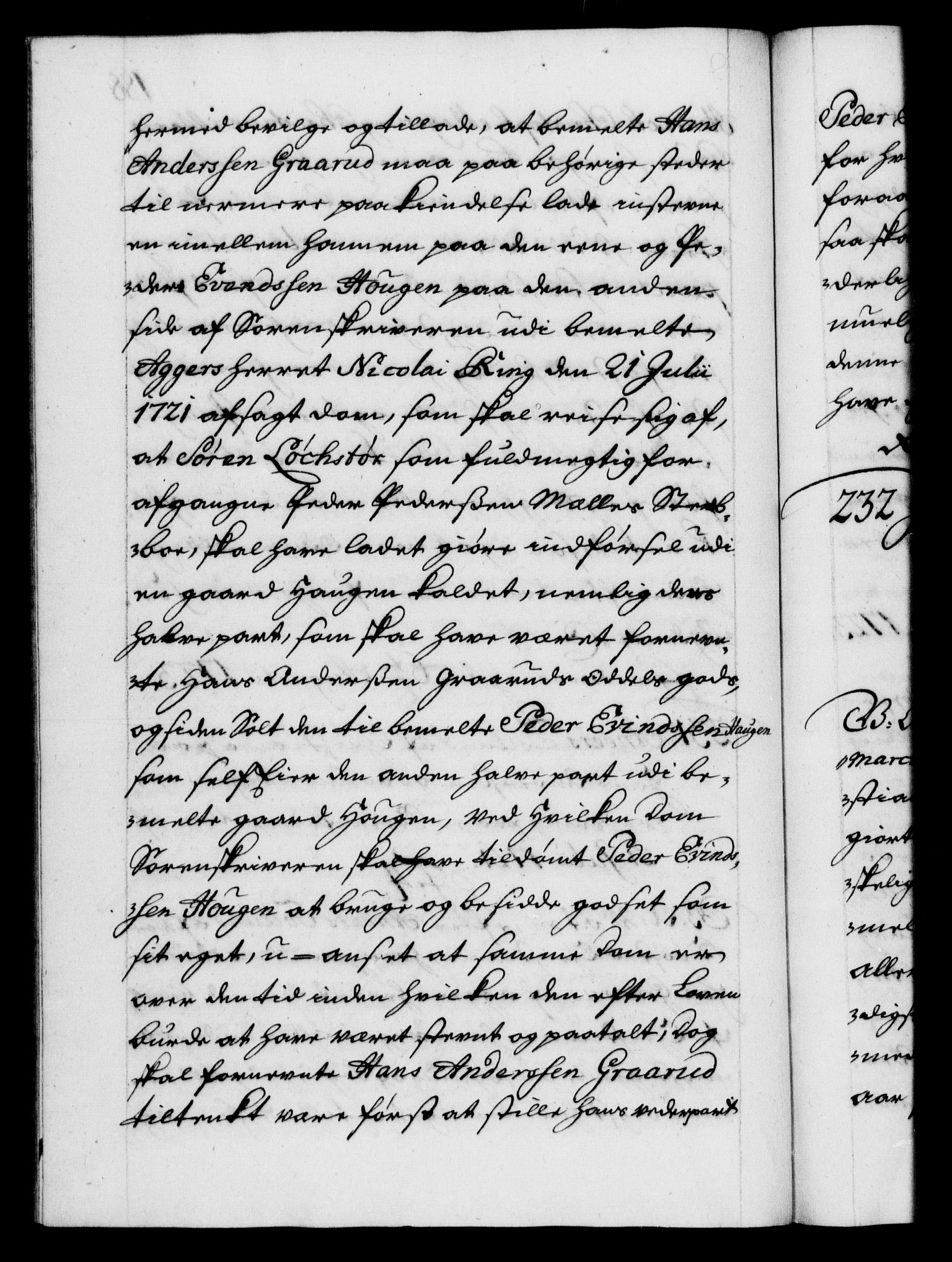 Danske Kanselli 1572-1799, AV/RA-EA-3023/F/Fc/Fca/Fcaa/L0024: Norske registre, 1723-1725, p. 188b