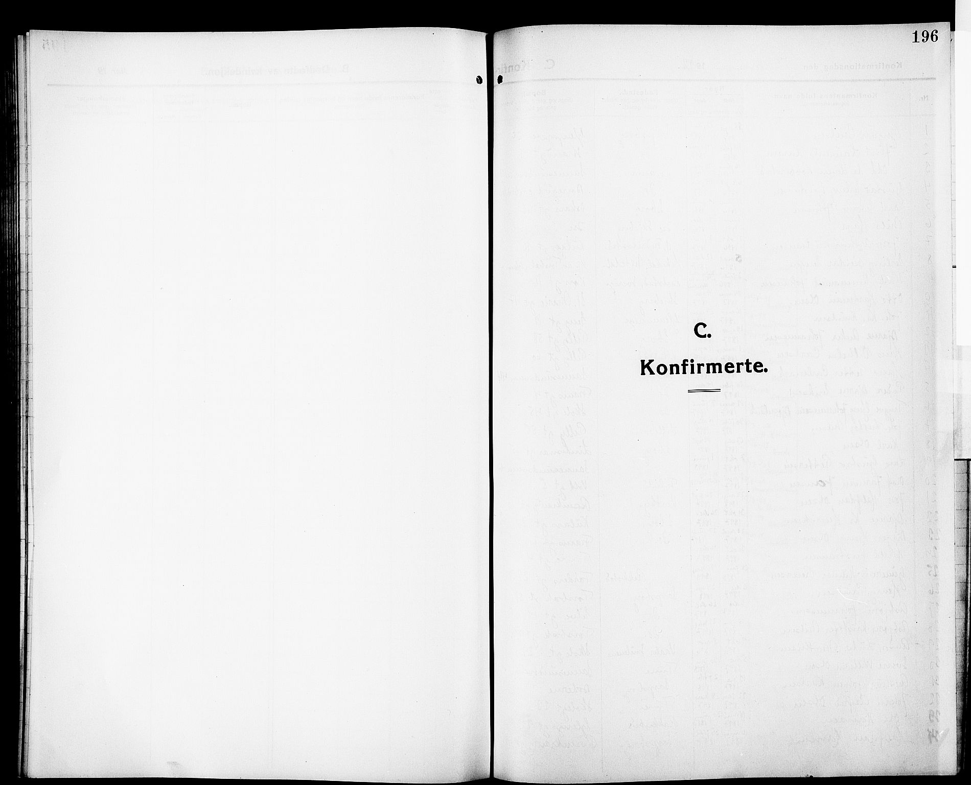 Sarpsborg prestekontor Kirkebøker, AV/SAO-A-2006/G/Ga/L0002: Parish register (copy) no. 2, 1912-1931, p. 196