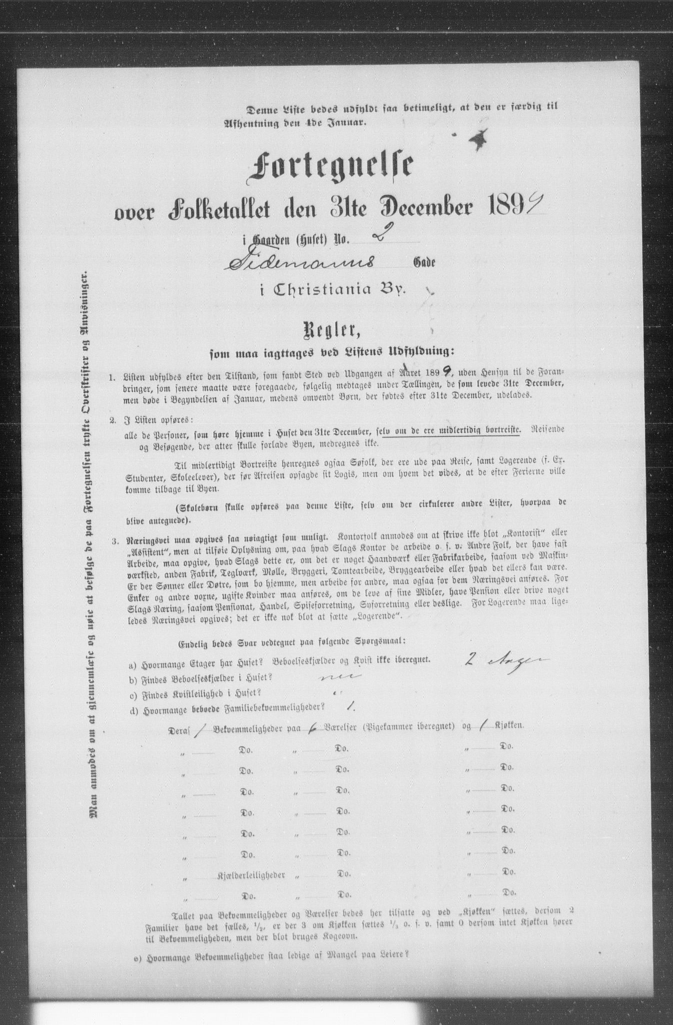 OBA, Municipal Census 1899 for Kristiania, 1899, p. 14440