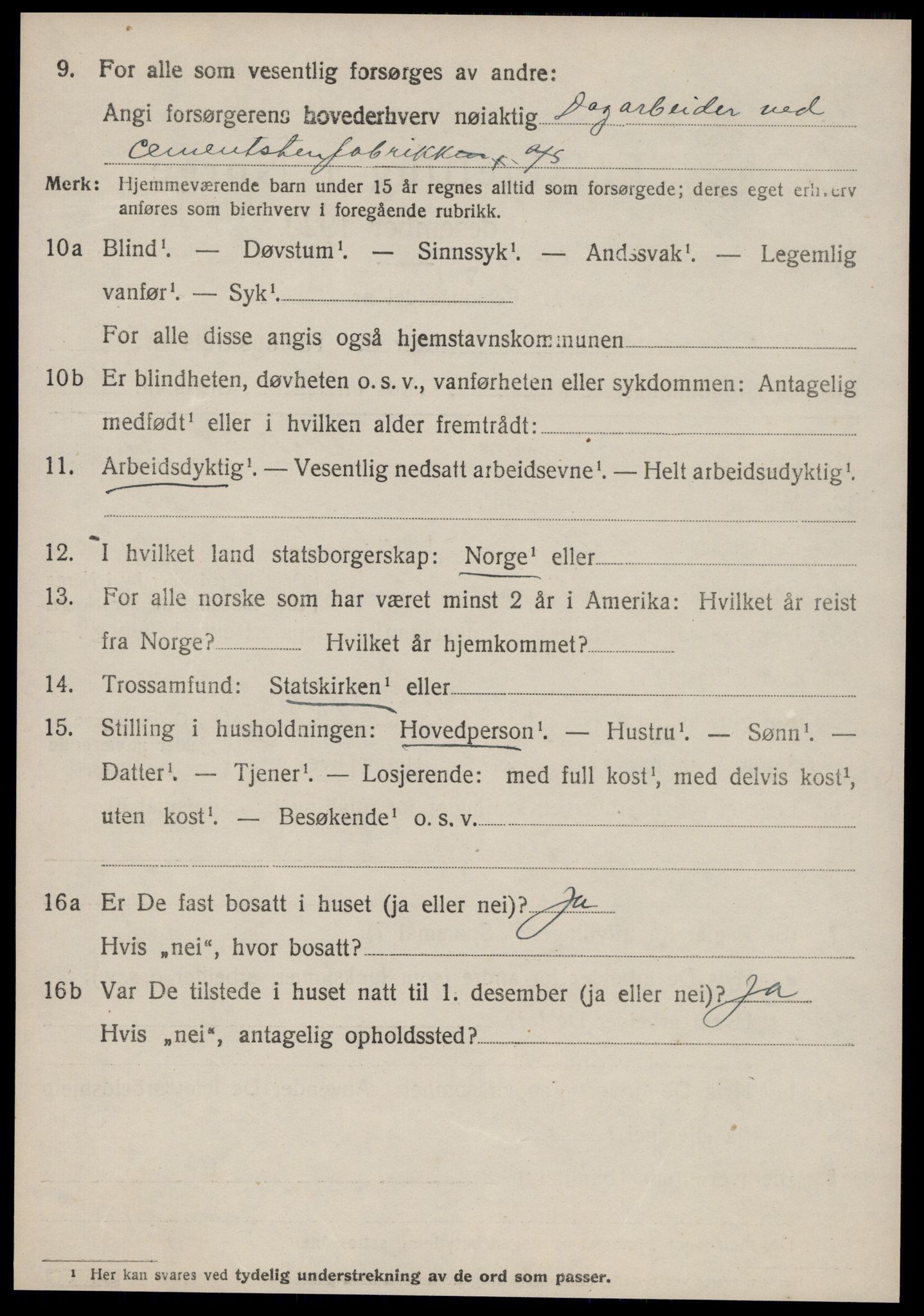 SAT, 1920 census for Grytten, 1920, p. 4083