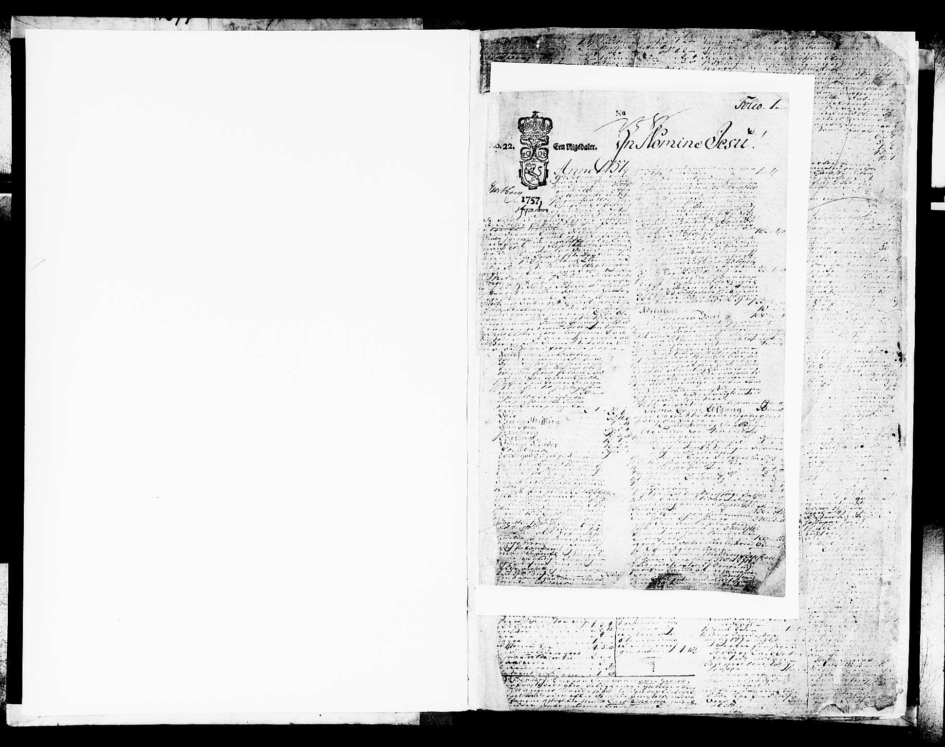 Hardanger og Voss sorenskriveri, SAB/A-2501/4/4A/4Ac/L0007a: Skifterettsprotokoll for sorenskriveriet, 1757-1769, p. 1b-2a