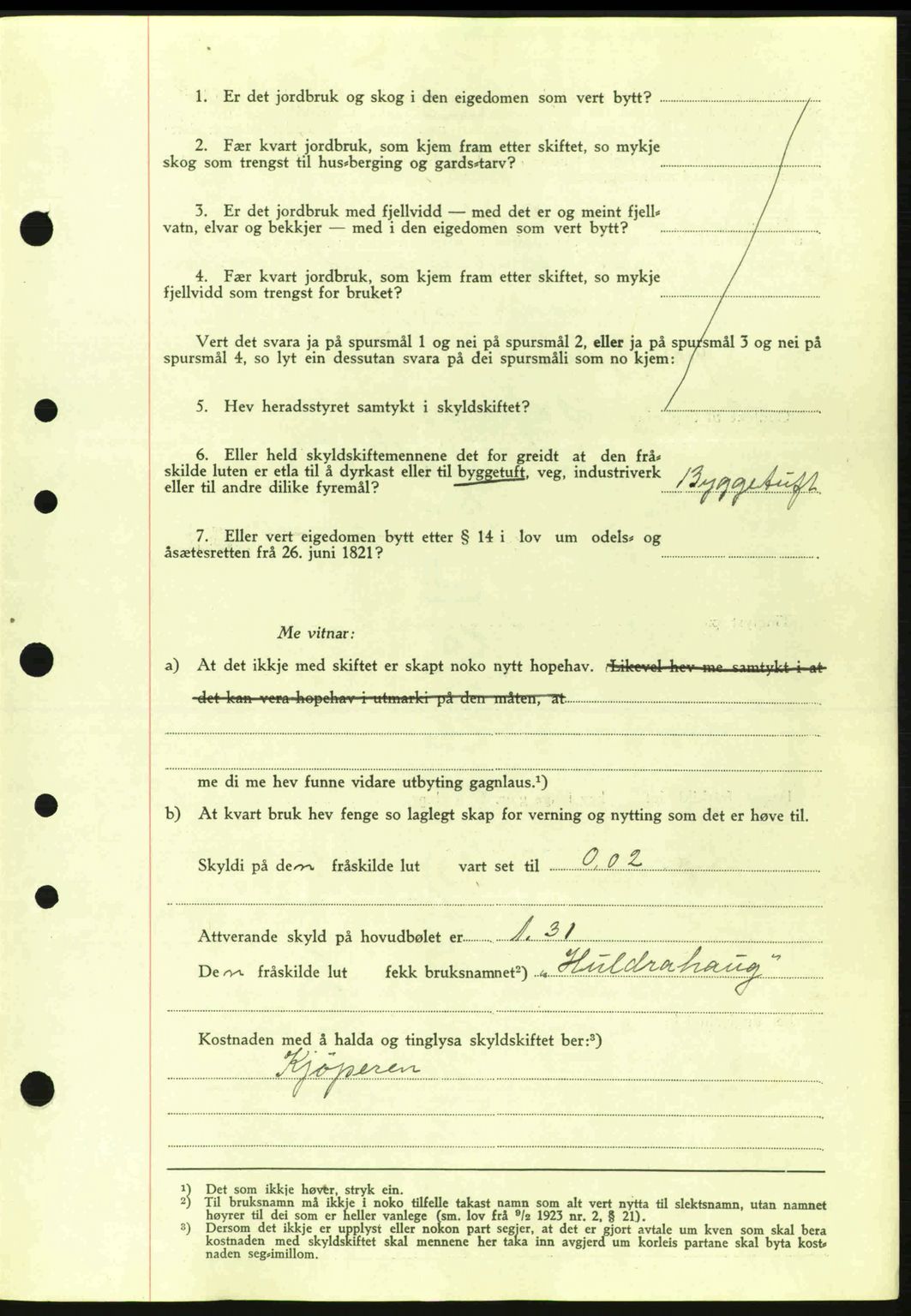 Nordhordland sorenskrivar, SAB/A-2901/1/G/Gb/Gbf/L0010: Mortgage book no. A10, 1939-1940, Diary no: : 2888/1939
