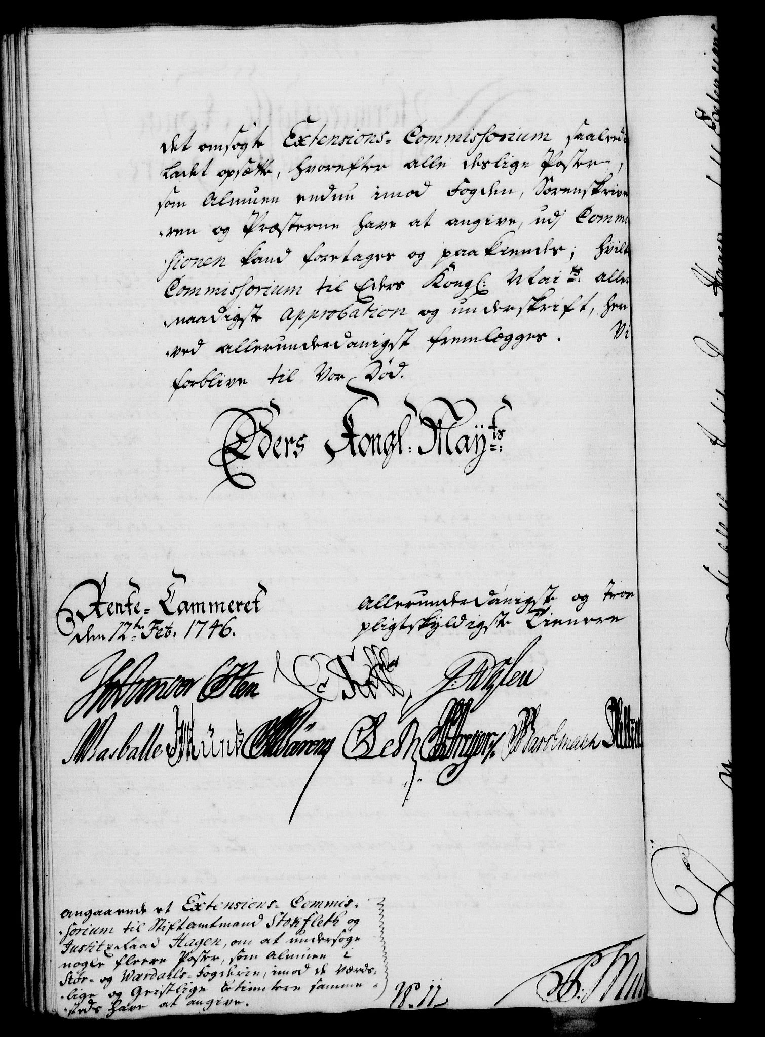 Rentekammeret, Kammerkanselliet, RA/EA-3111/G/Gf/Gfa/L0028: Norsk relasjons- og resolusjonsprotokoll (merket RK 52.28), 1745-1746, p. 656