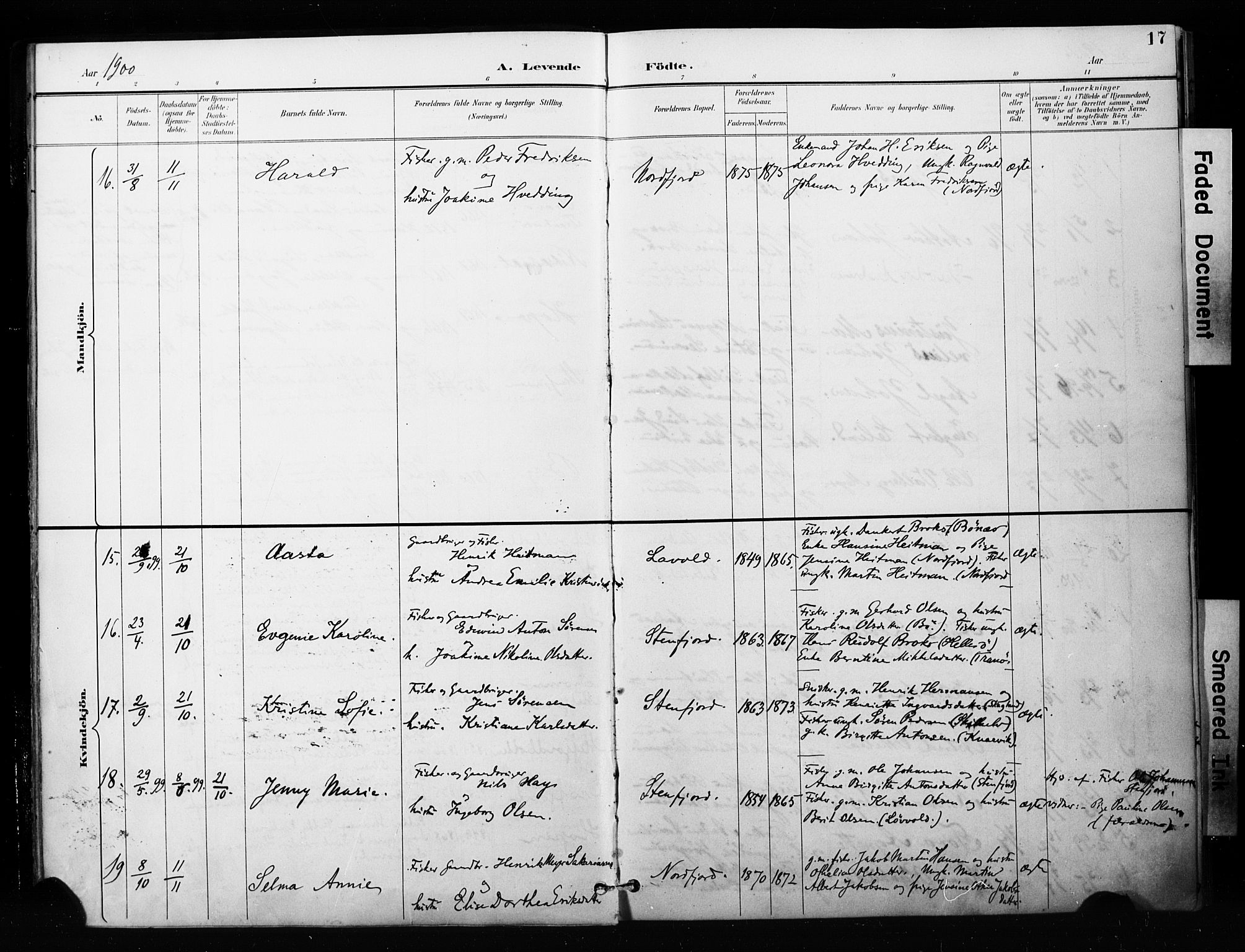 Berg sokneprestkontor, SATØ/S-1318/G/Ga/Gaa/L0005kirke: Parish register (official) no. 5, 1894-1905, p. 17