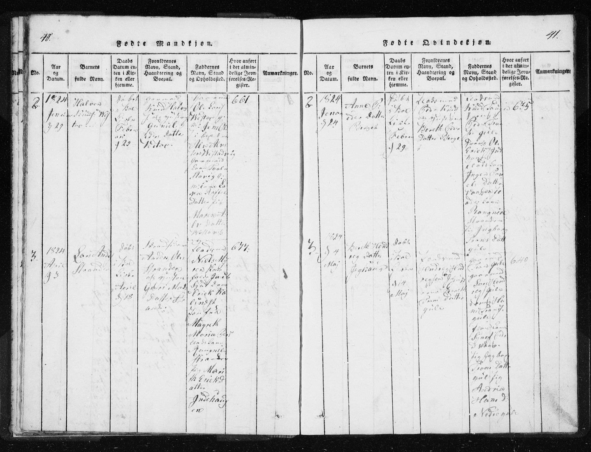 Ministerialprotokoller, klokkerbøker og fødselsregistre - Møre og Romsdal, AV/SAT-A-1454/566/L0772: Parish register (copy) no. 566C01, 1818-1845, p. 40-41