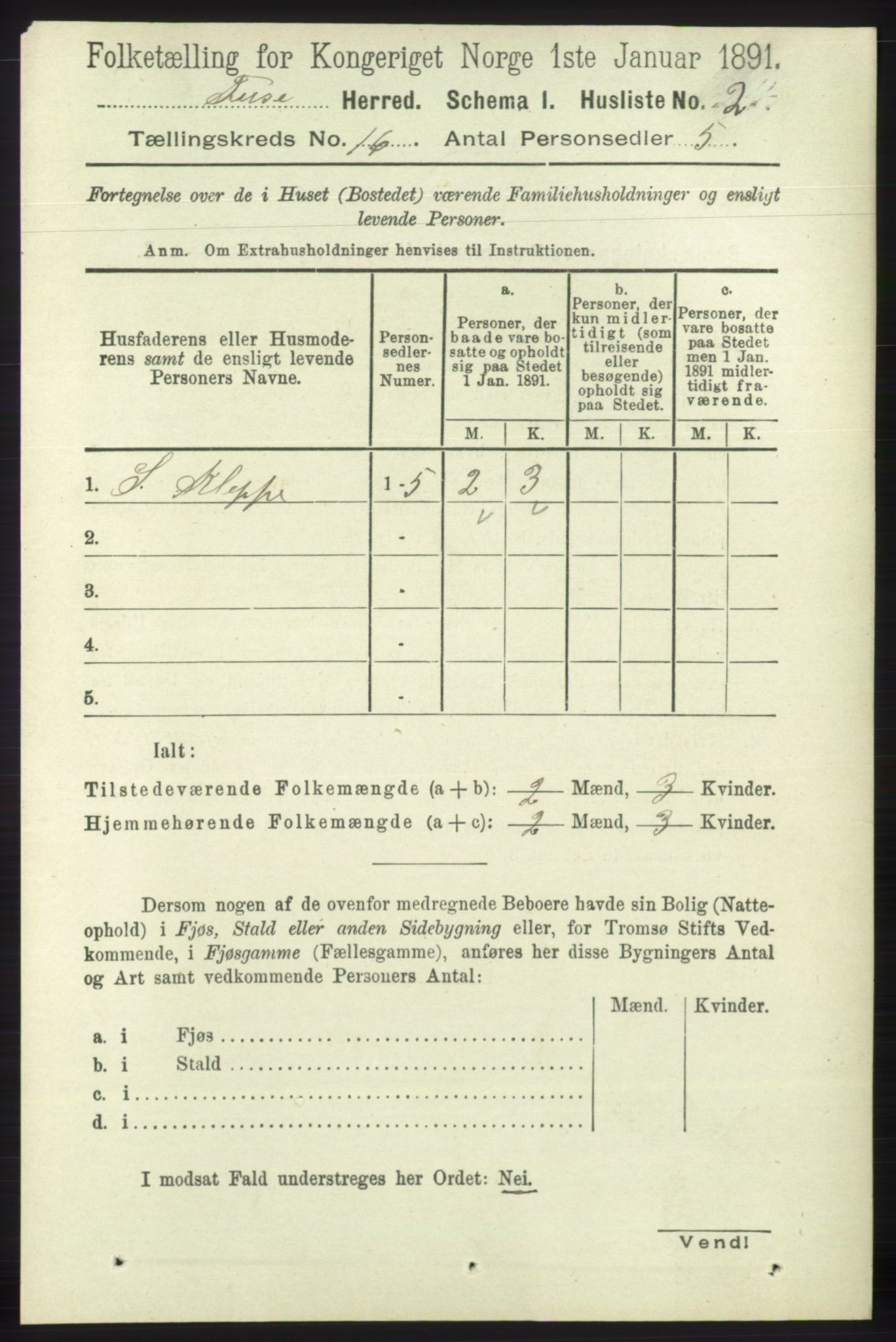 RA, 1891 census for 1241 Fusa, 1891, p. 3569