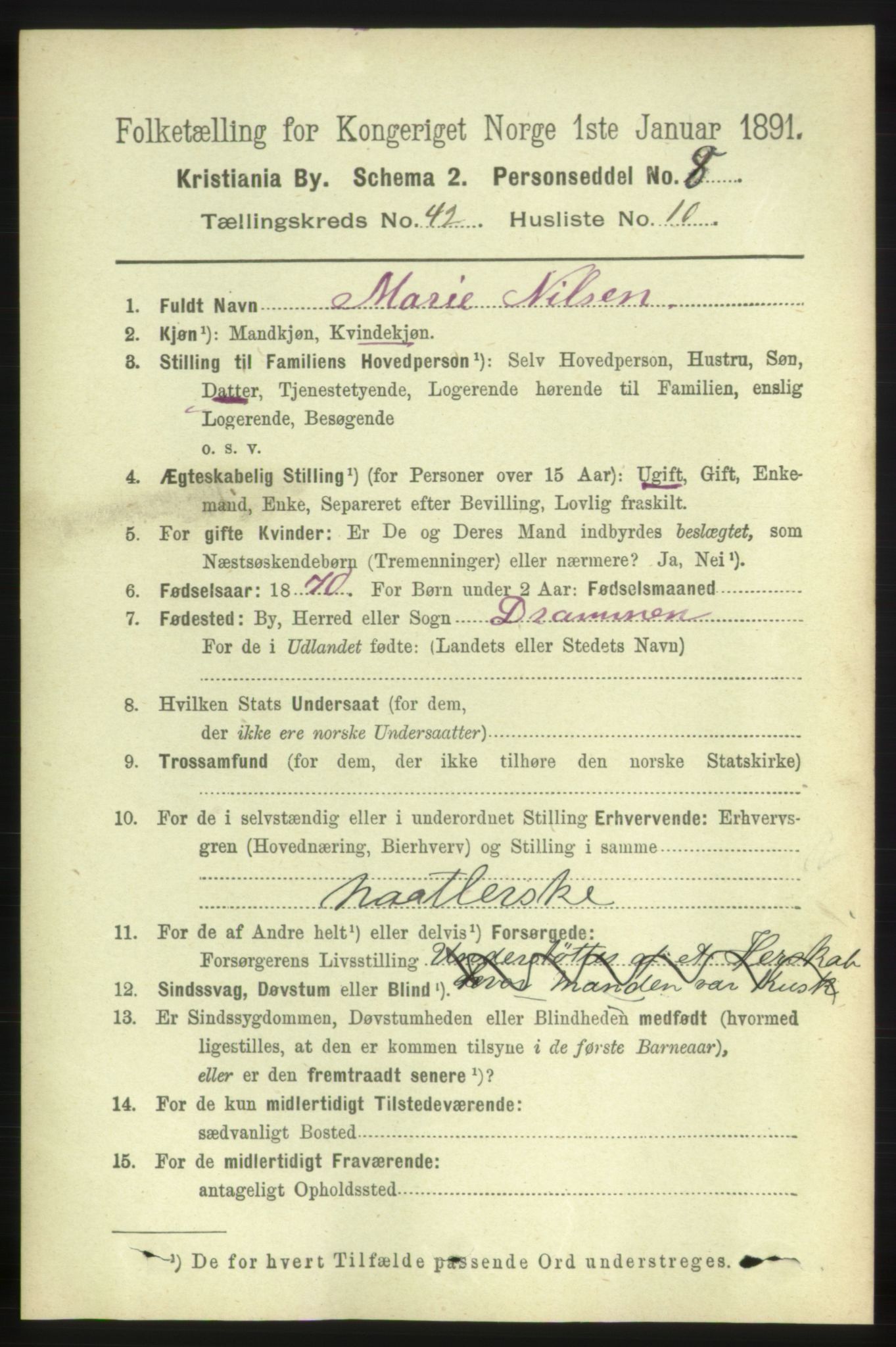 RA, 1891 census for 0301 Kristiania, 1891, p. 25235