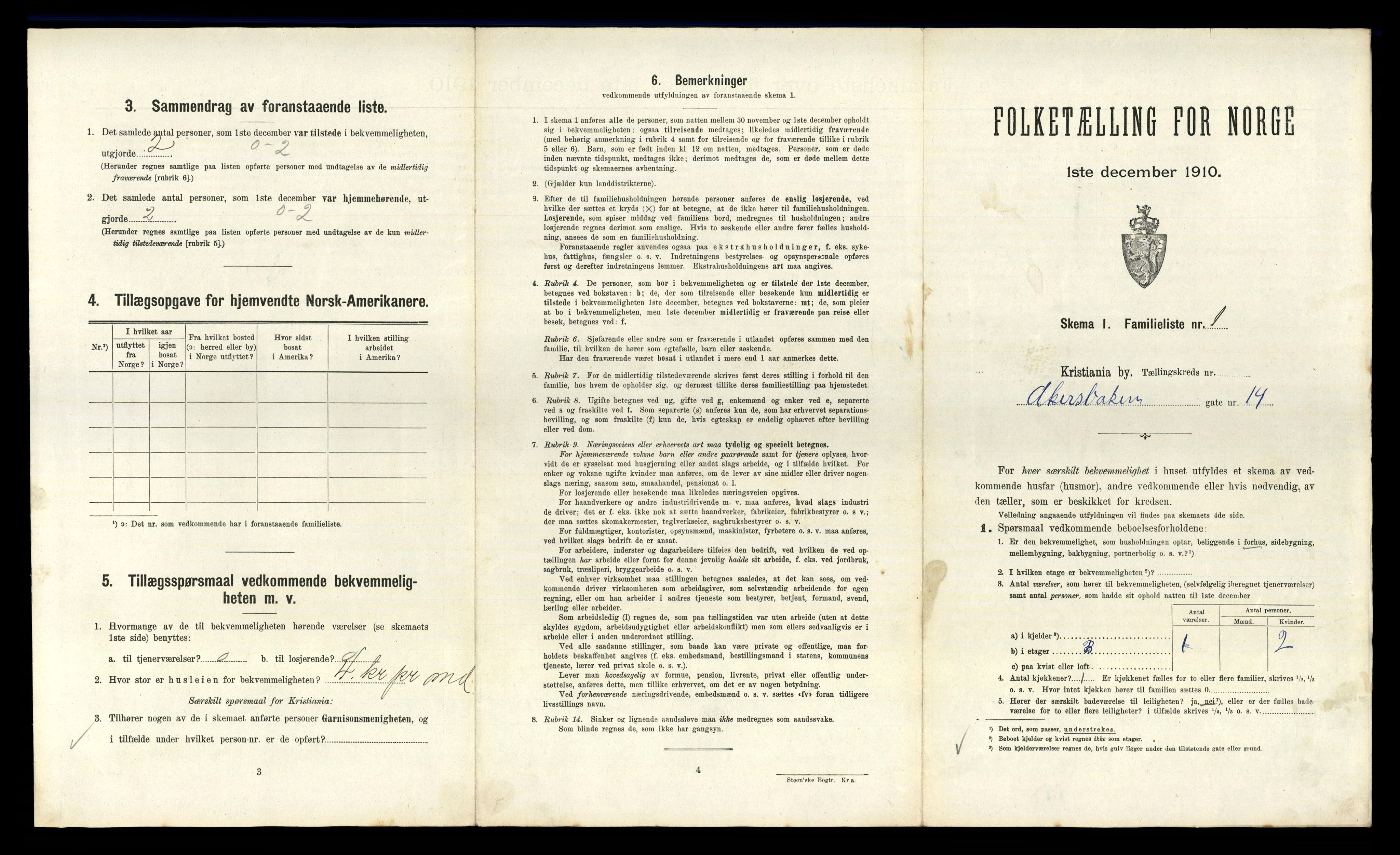 RA, 1910 census for Kristiania, 1910, p. 1797