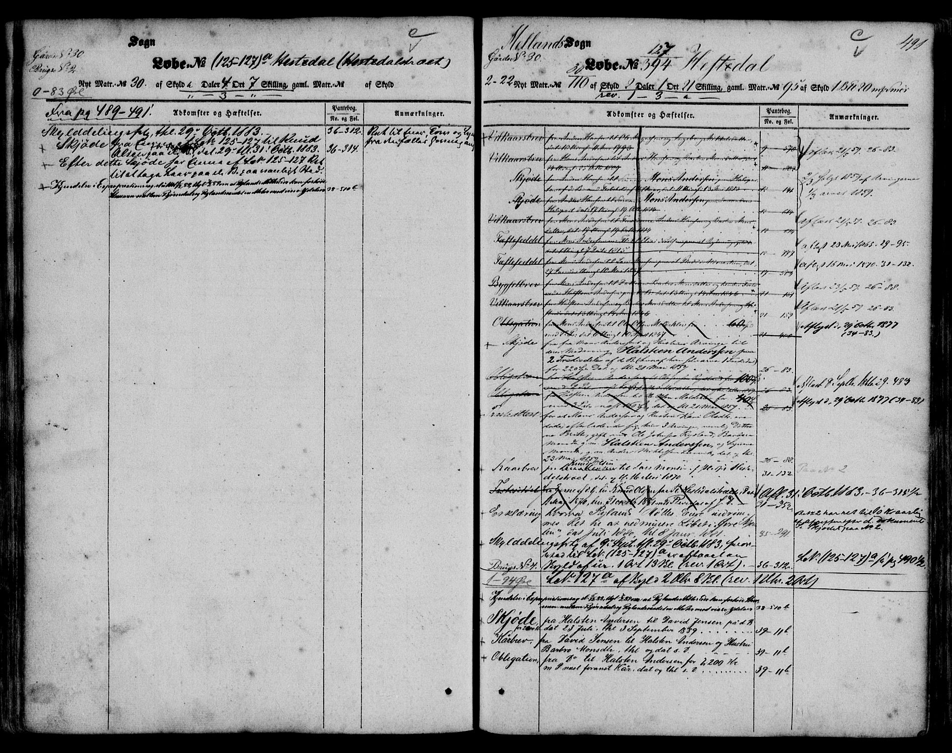 Nordhordland sorenskrivar, AV/SAB-A-2901/1/G/Ga/Gaaa/L0011b: Mortgage register no. II.A.a.11b, 1851-1893, p. 491