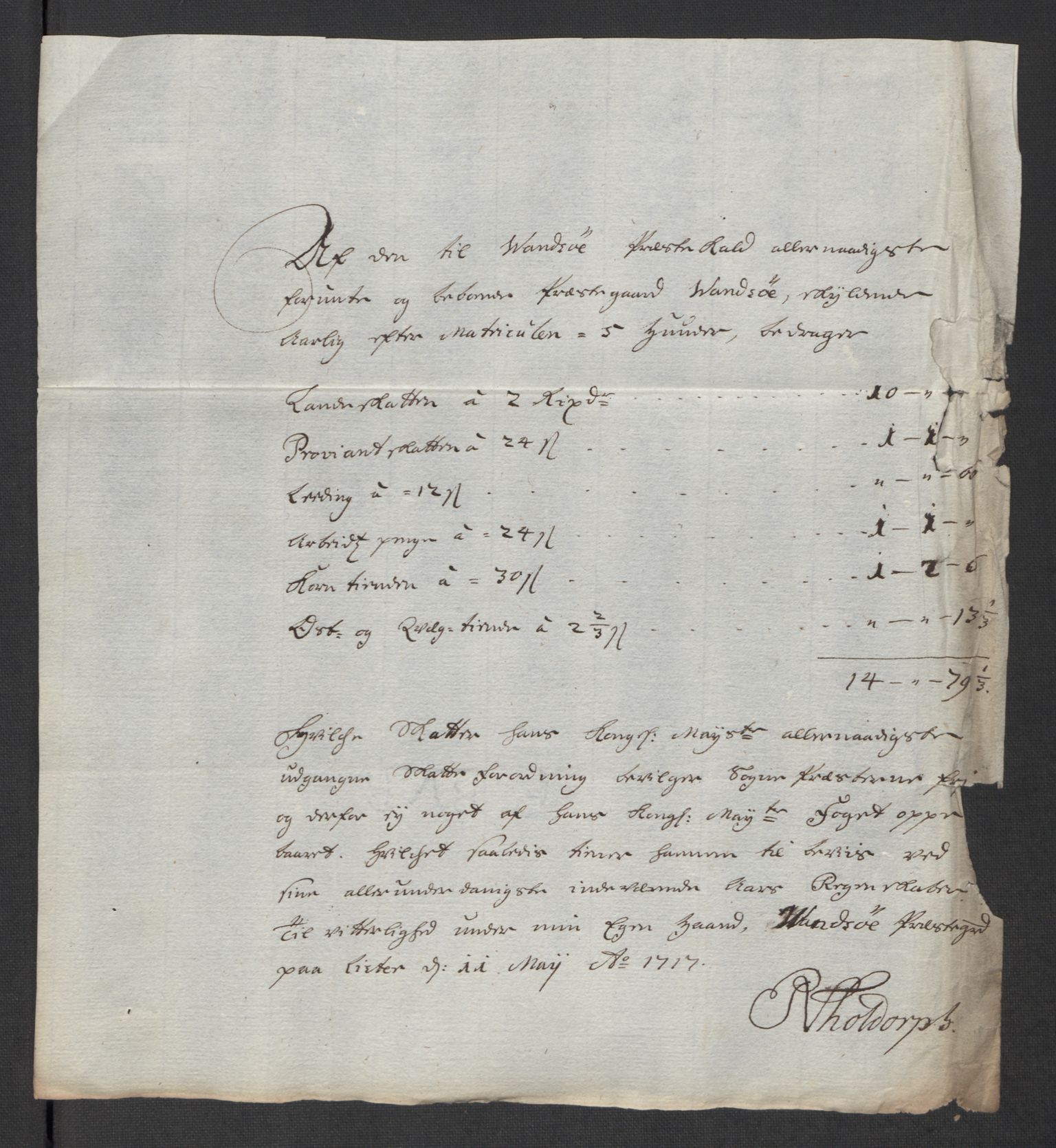 Rentekammeret inntil 1814, Reviderte regnskaper, Fogderegnskap, AV/RA-EA-4092/R43/L2560: Fogderegnskap Lista og Mandal, 1716, p. 187