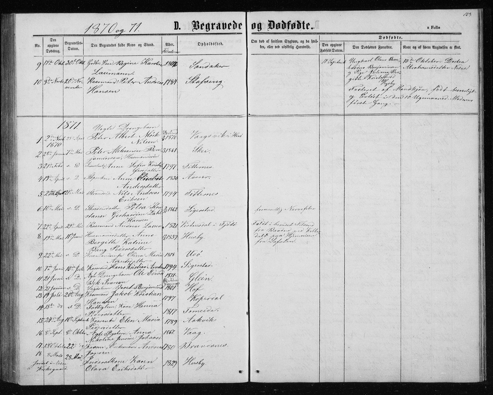 Ministerialprotokoller, klokkerbøker og fødselsregistre - Nordland, AV/SAT-A-1459/835/L0531: Parish register (copy) no. 835C03, 1865-1877, p. 123