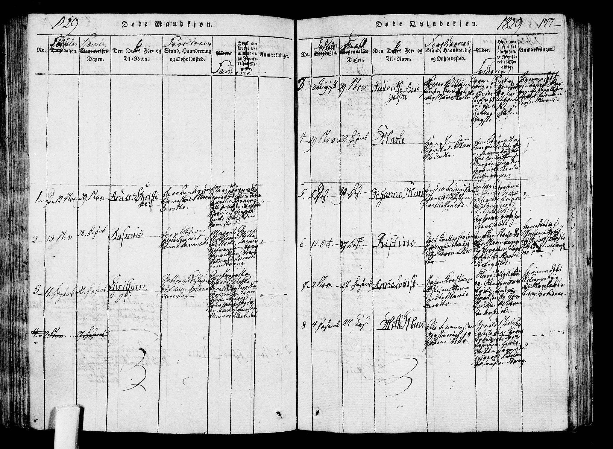 Sandar kirkebøker, AV/SAKO-A-243/F/Fa/L0004: Parish register (official) no. 4, 1814-1832, p. 177