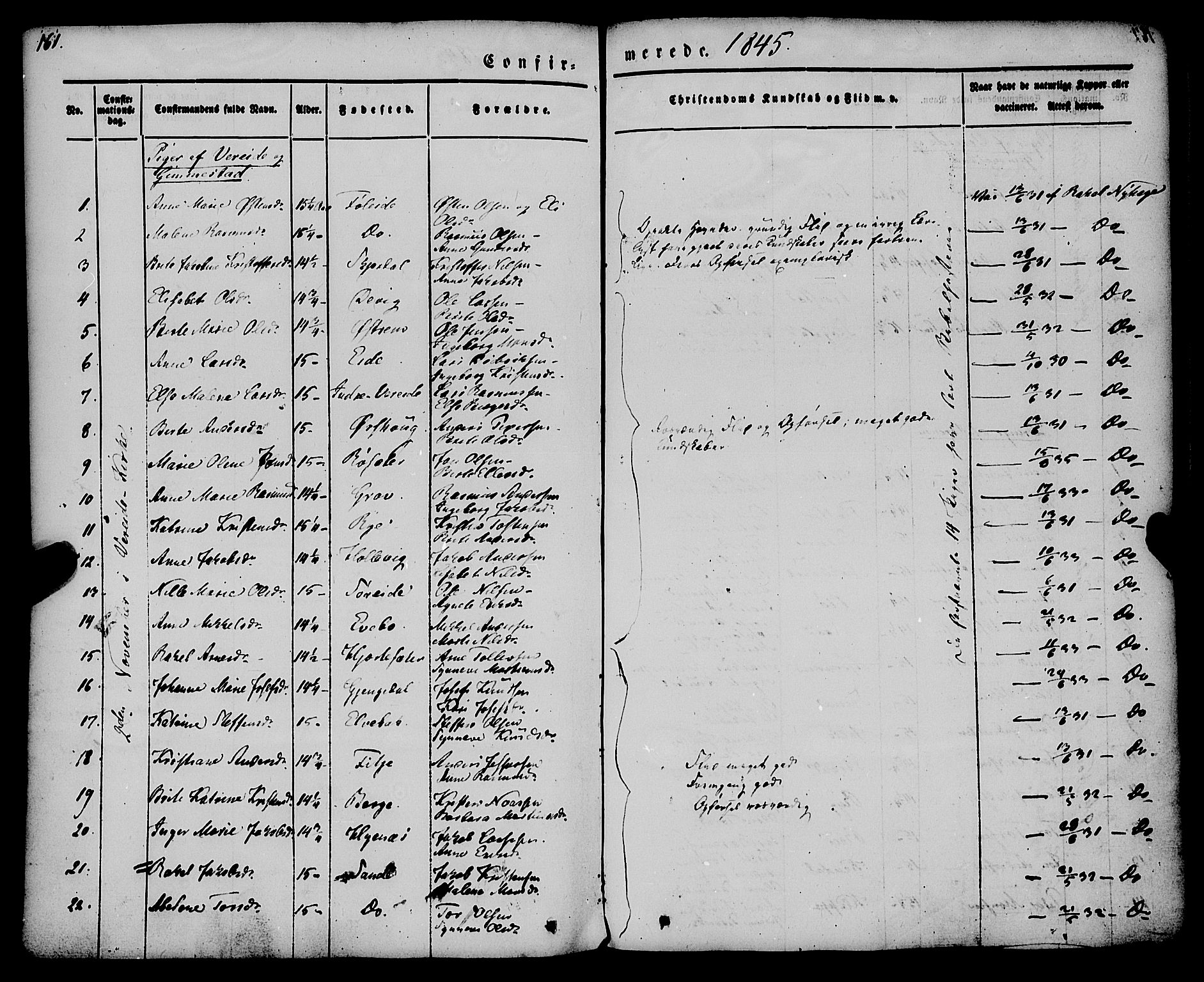 Gloppen sokneprestembete, AV/SAB-A-80101/H/Haa/Haaa/L0008: Parish register (official) no. A 8, 1837-1855, p. 161