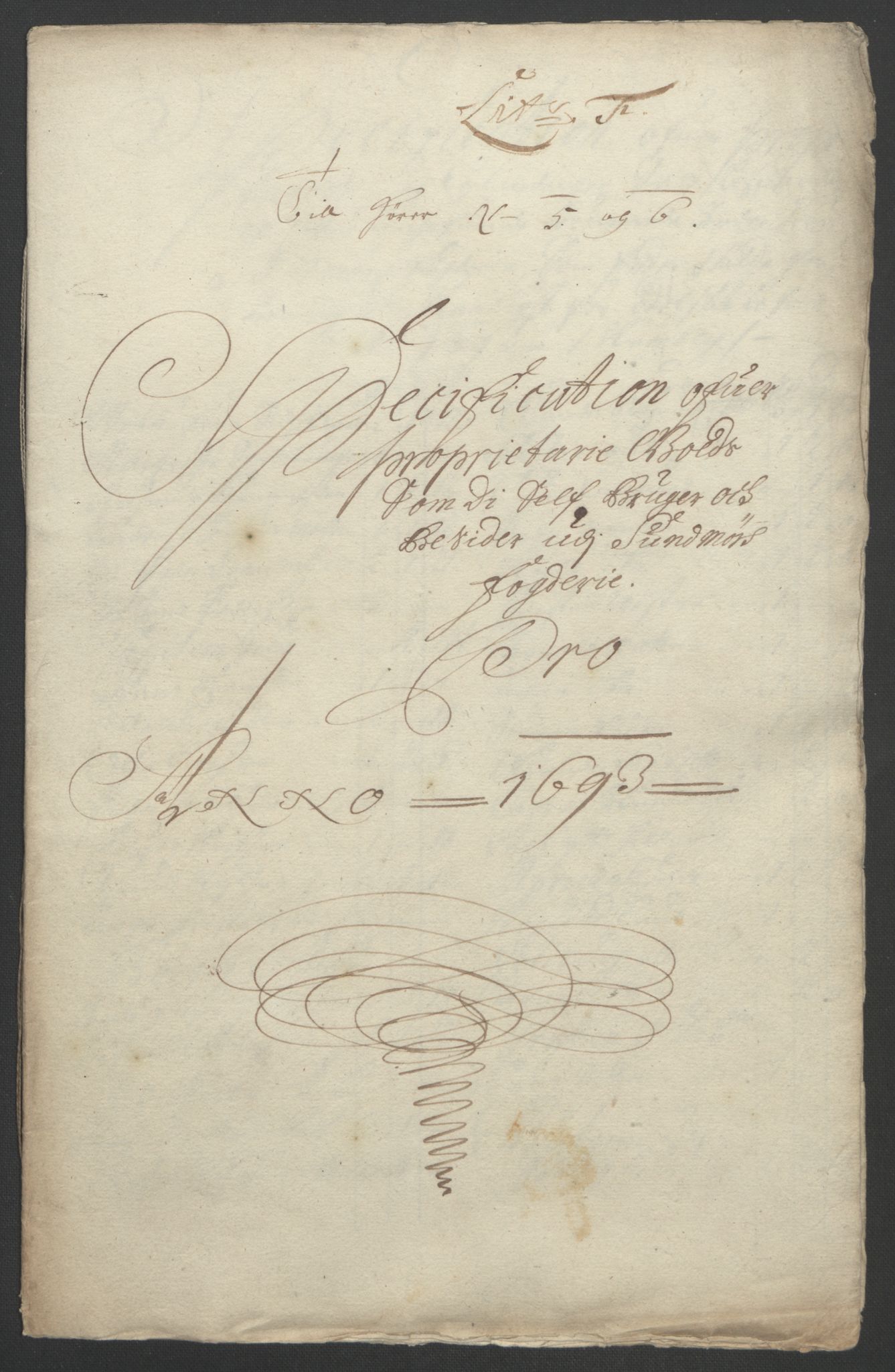 Rentekammeret inntil 1814, Reviderte regnskaper, Fogderegnskap, AV/RA-EA-4092/R54/L3554: Fogderegnskap Sunnmøre, 1691-1693, p. 476