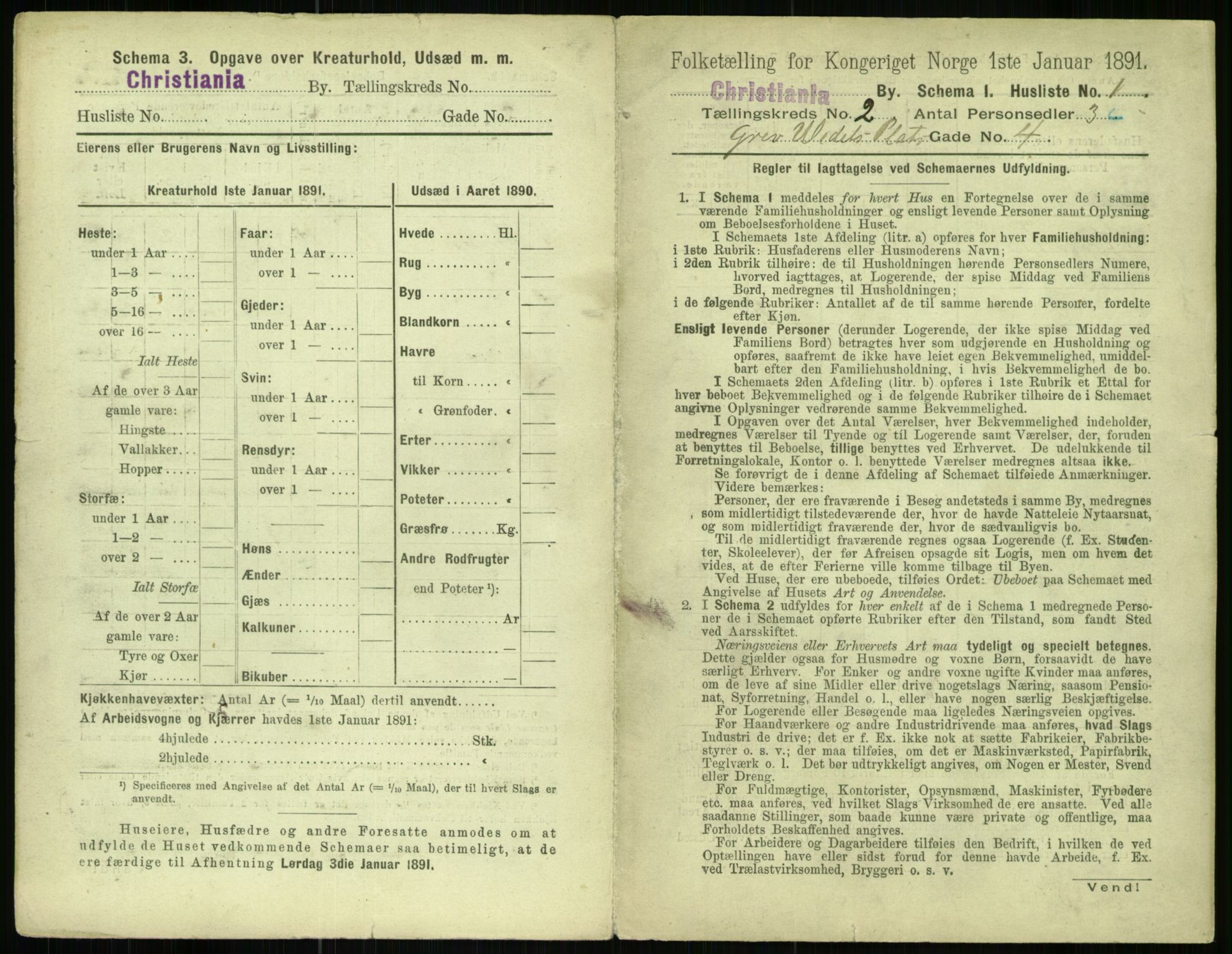 RA, 1891 census for 0301 Kristiania, 1891, p. 524