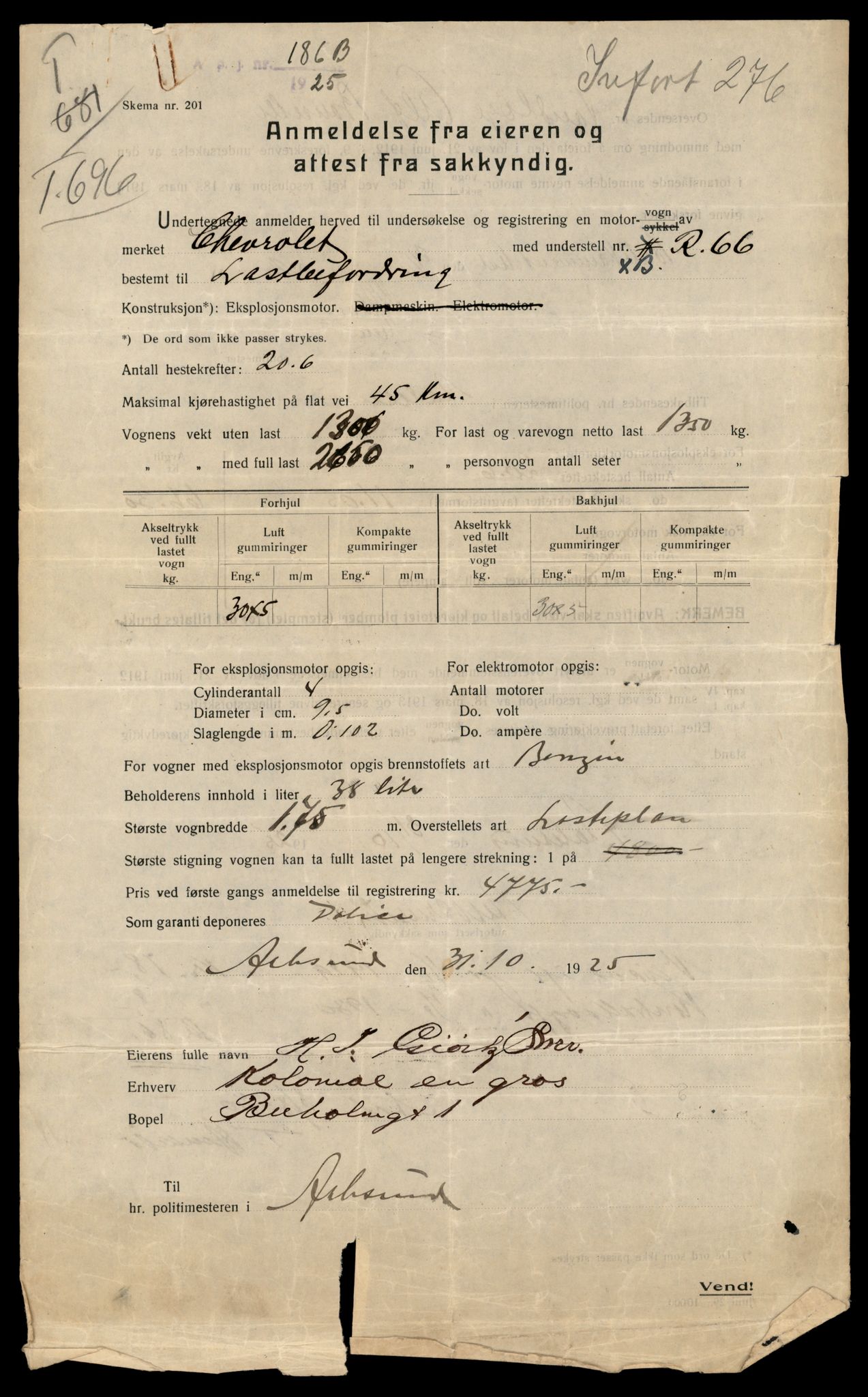 Møre og Romsdal vegkontor - Ålesund trafikkstasjon, AV/SAT-A-4099/F/Fe/L0034: Registreringskort for kjøretøy T 12500 - T 12652, 1927-1998, p. 1452