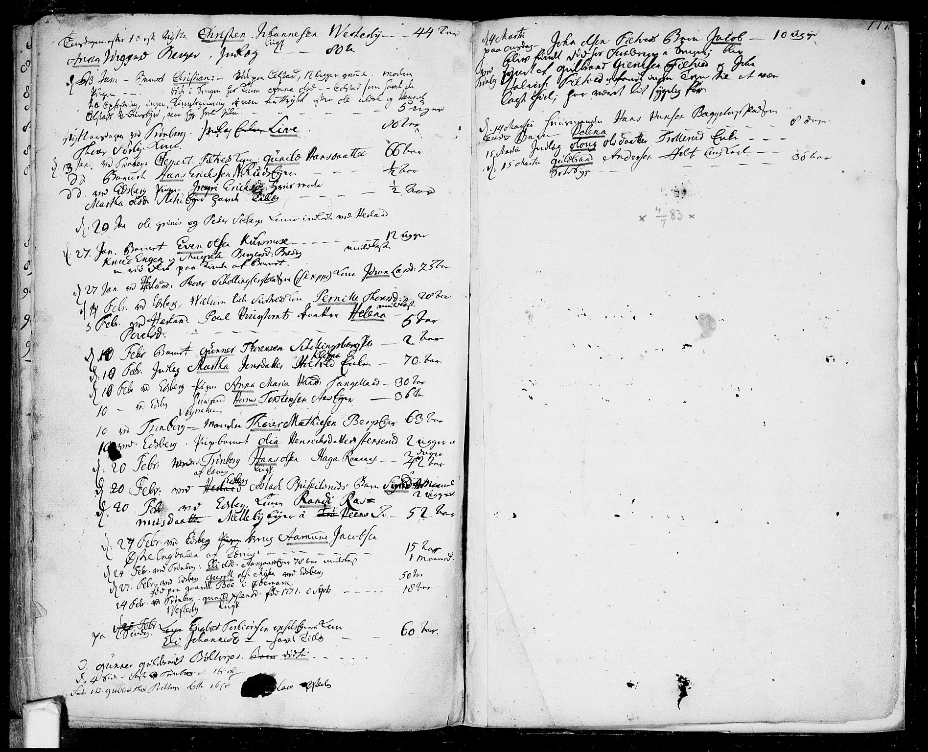 Eidsberg prestekontor Kirkebøker, SAO/A-10905/F/Fa/L0004: Parish register (official) no. I 4, 1759-1788, p. 177