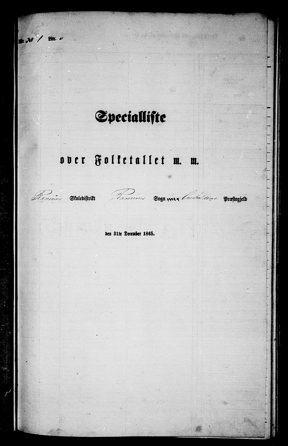 RA, 1865 census for Overhalla, 1865, p. 33