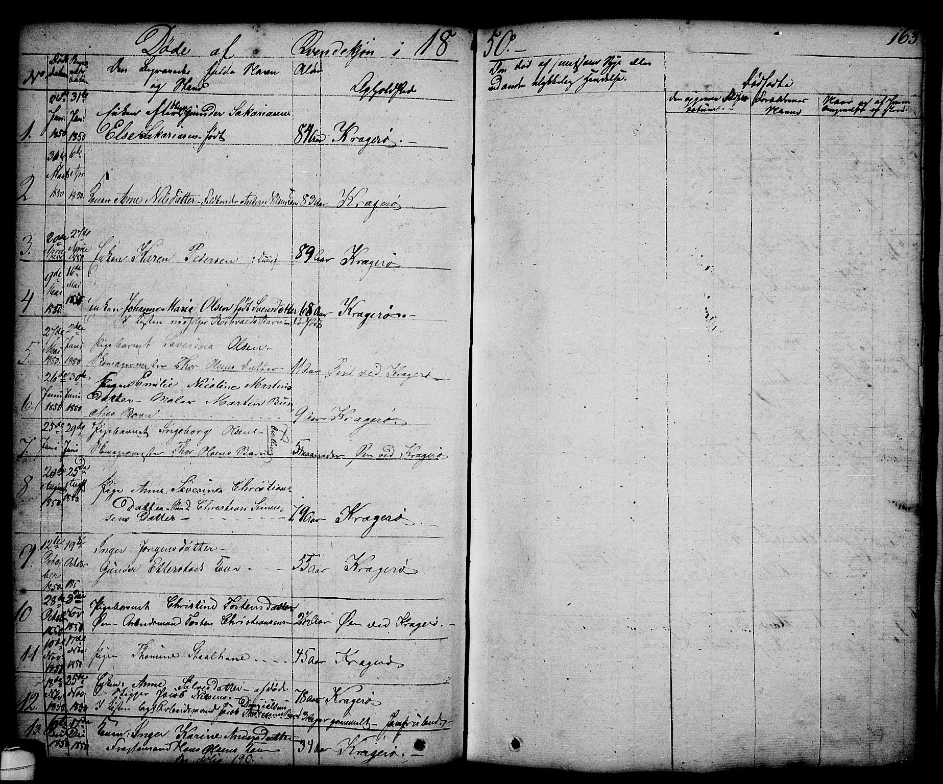Kragerø kirkebøker, SAKO/A-278/G/Ga/L0003: Parish register (copy) no. 3, 1832-1852, p. 163