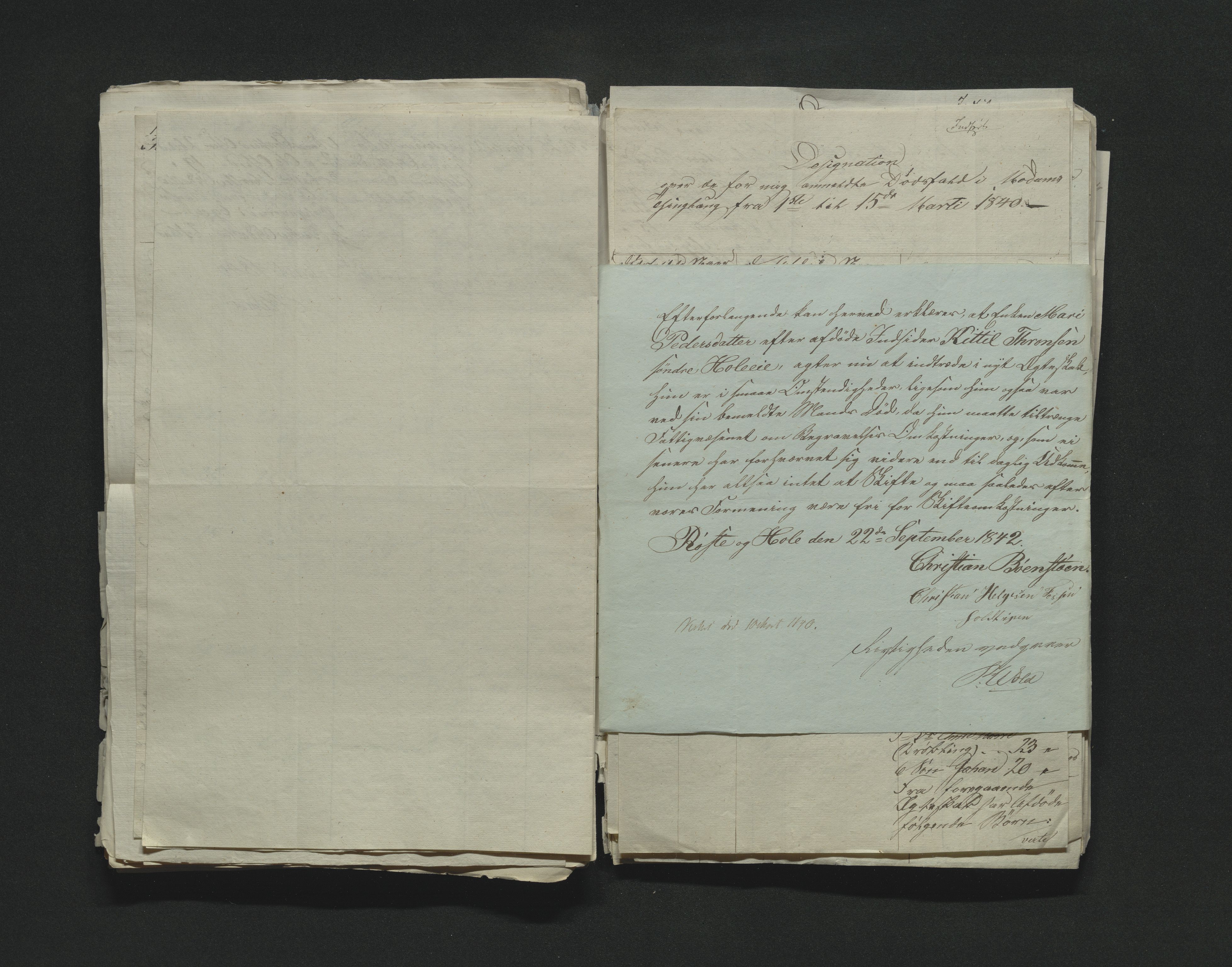 Eiker, Modum og Sigdal sorenskriveri, AV/SAKO-A-123/H/Ha/Hab/L0005: Dødsfallsmeldinger, 1837-1840