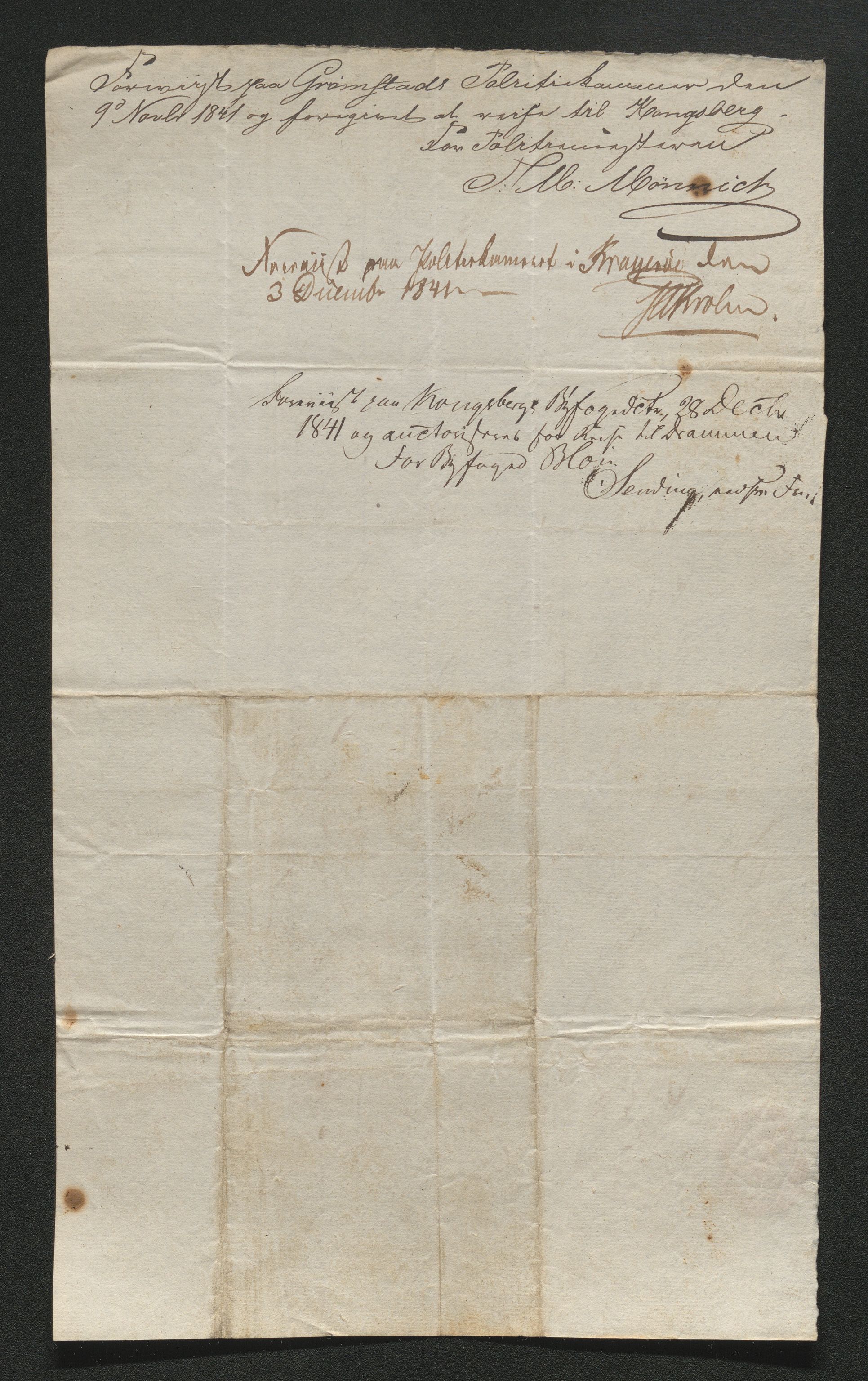 Drammen politikammer, AV/SAKO-A-623/I/Ia/Iab/L0006: Innleverte pass, 1841-1842, p. 348