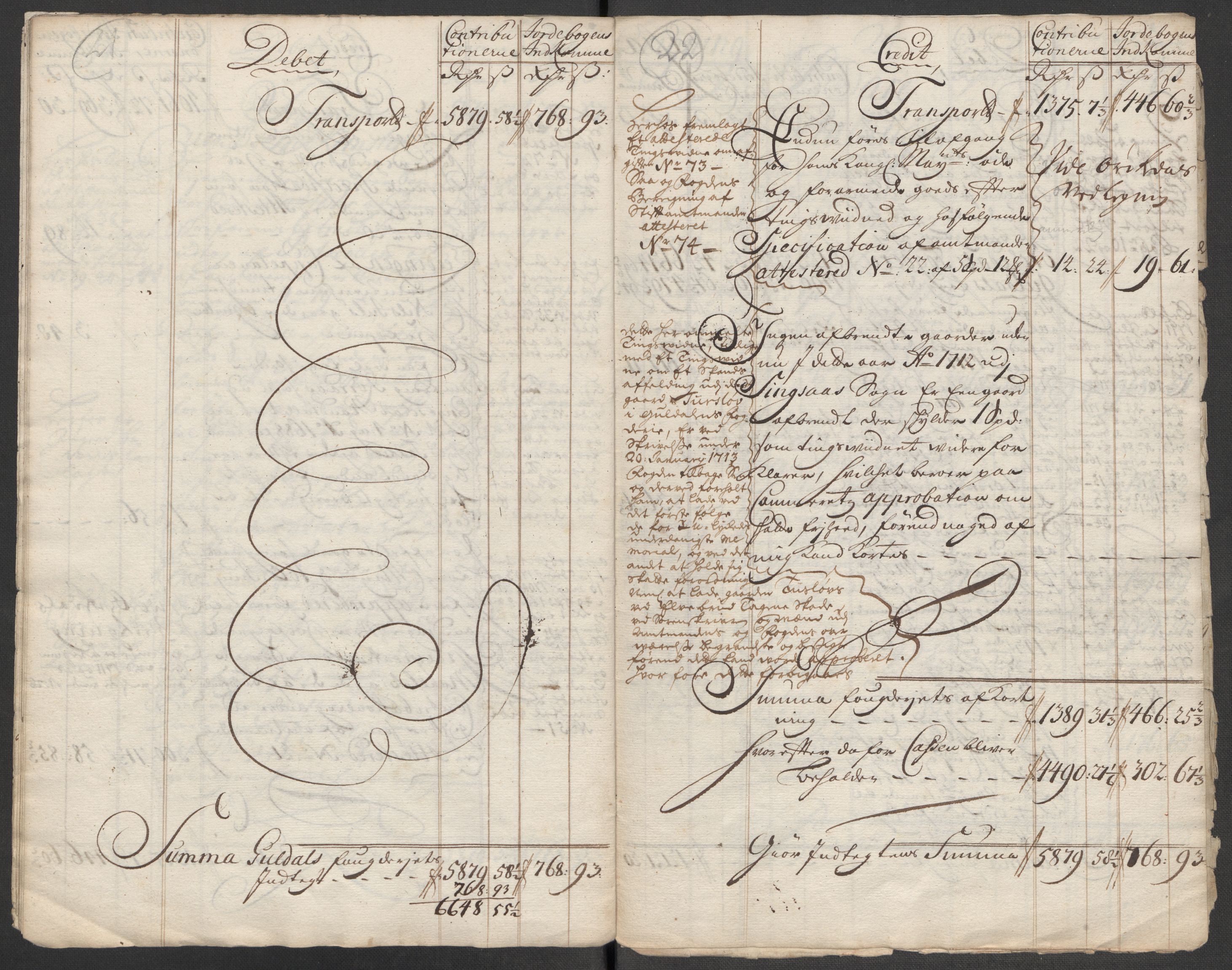 Rentekammeret inntil 1814, Reviderte regnskaper, Fogderegnskap, AV/RA-EA-4092/R60/L3963: Fogderegnskap Orkdal og Gauldal, 1712, p. 16