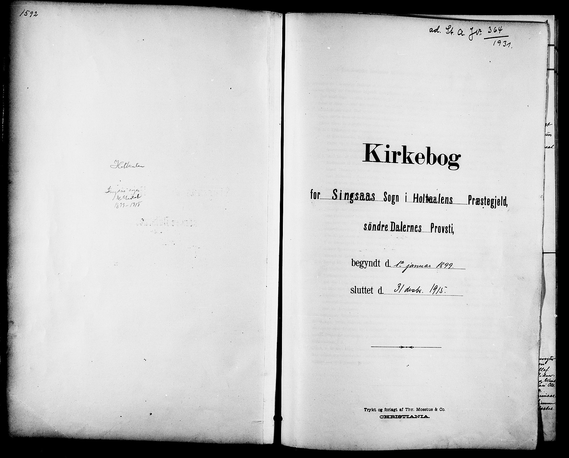 Ministerialprotokoller, klokkerbøker og fødselsregistre - Sør-Trøndelag, SAT/A-1456/688/L1029: Parish register (copy) no. 688C04, 1899-1915