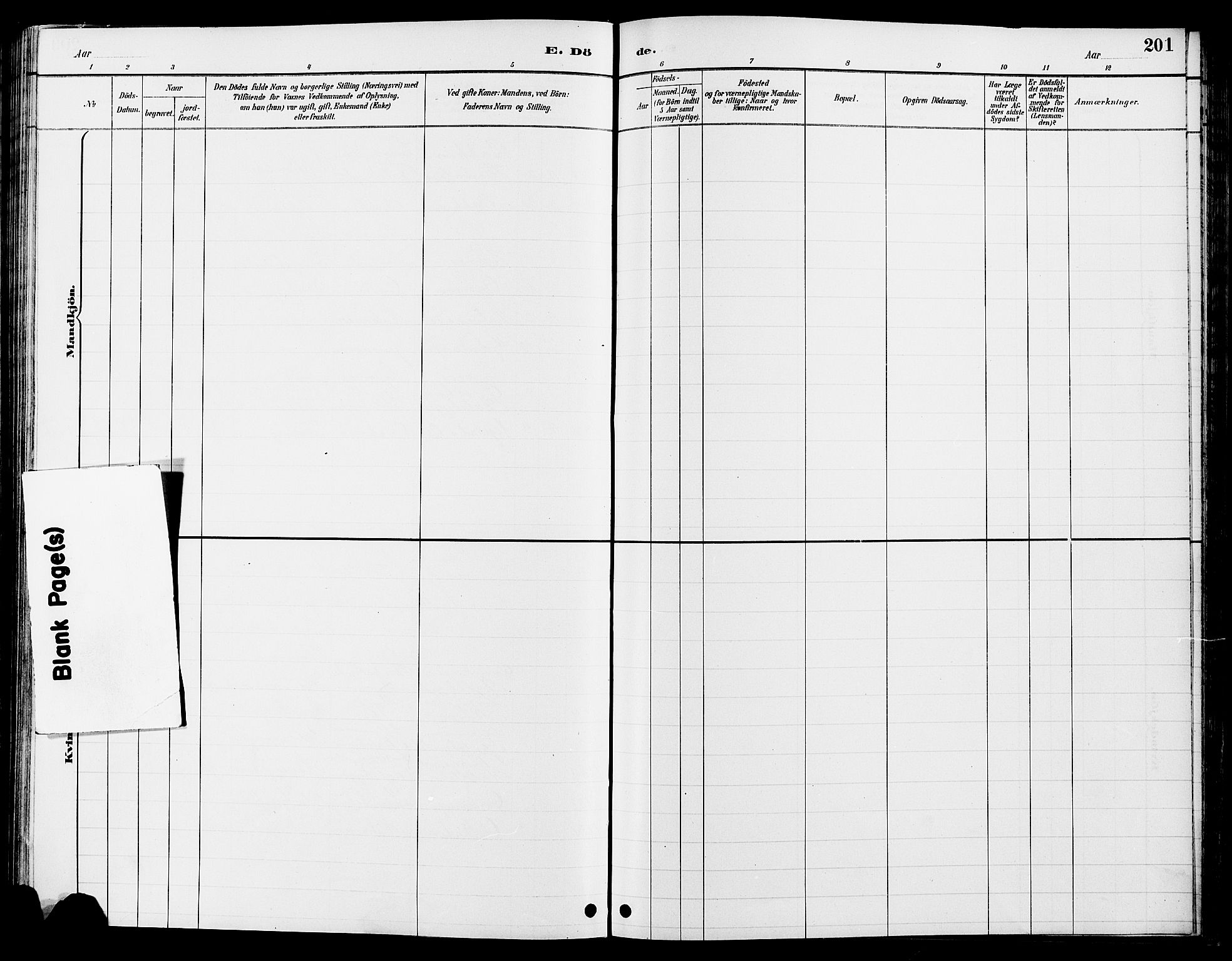 Tolga prestekontor, AV/SAH-PREST-062/L/L0008: Parish register (copy) no. 8, 1887-1912, p. 201