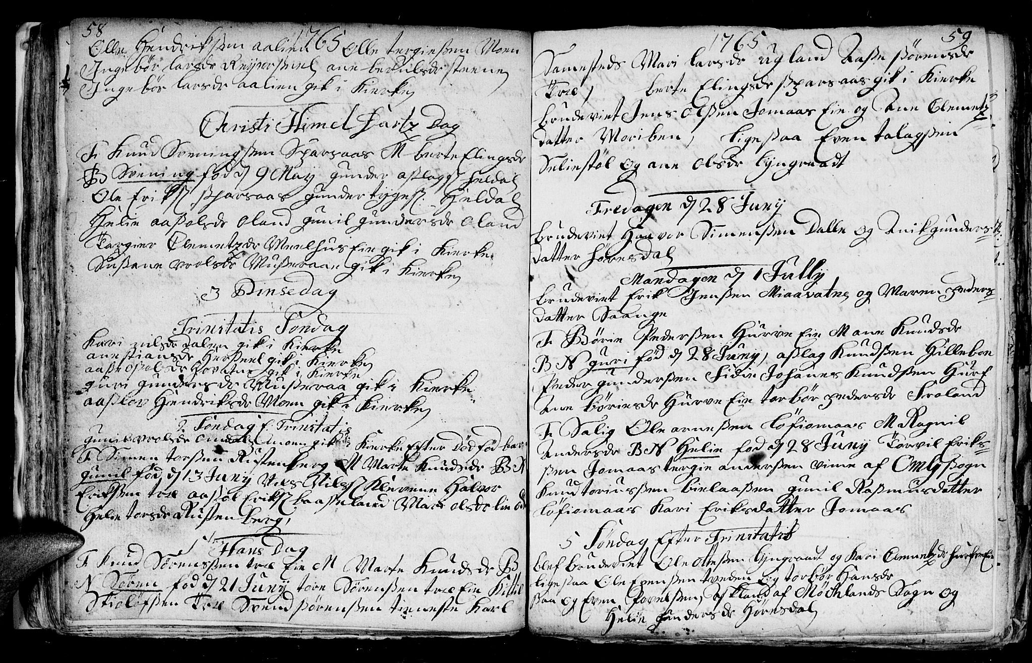 Froland sokneprestkontor, AV/SAK-1111-0013/F/Fb/L0003: Parish register (copy) no. B 3, 1759-1776, p. 58-59