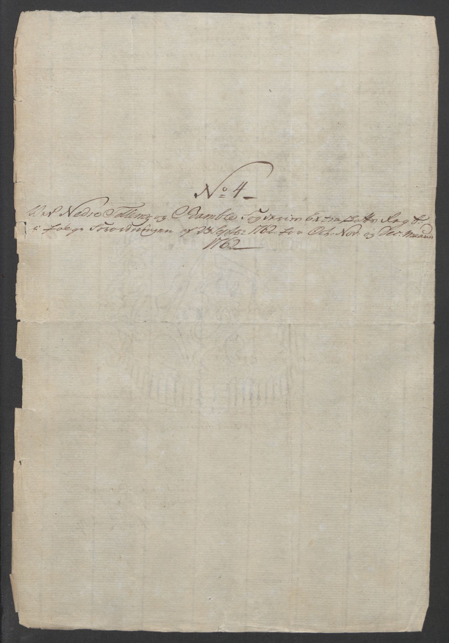 Rentekammeret inntil 1814, Reviderte regnskaper, Fogderegnskap, RA/EA-4092/R37/L2239: Ekstraskatten Nedre Telemark og Bamble, 1762-1763, p. 42