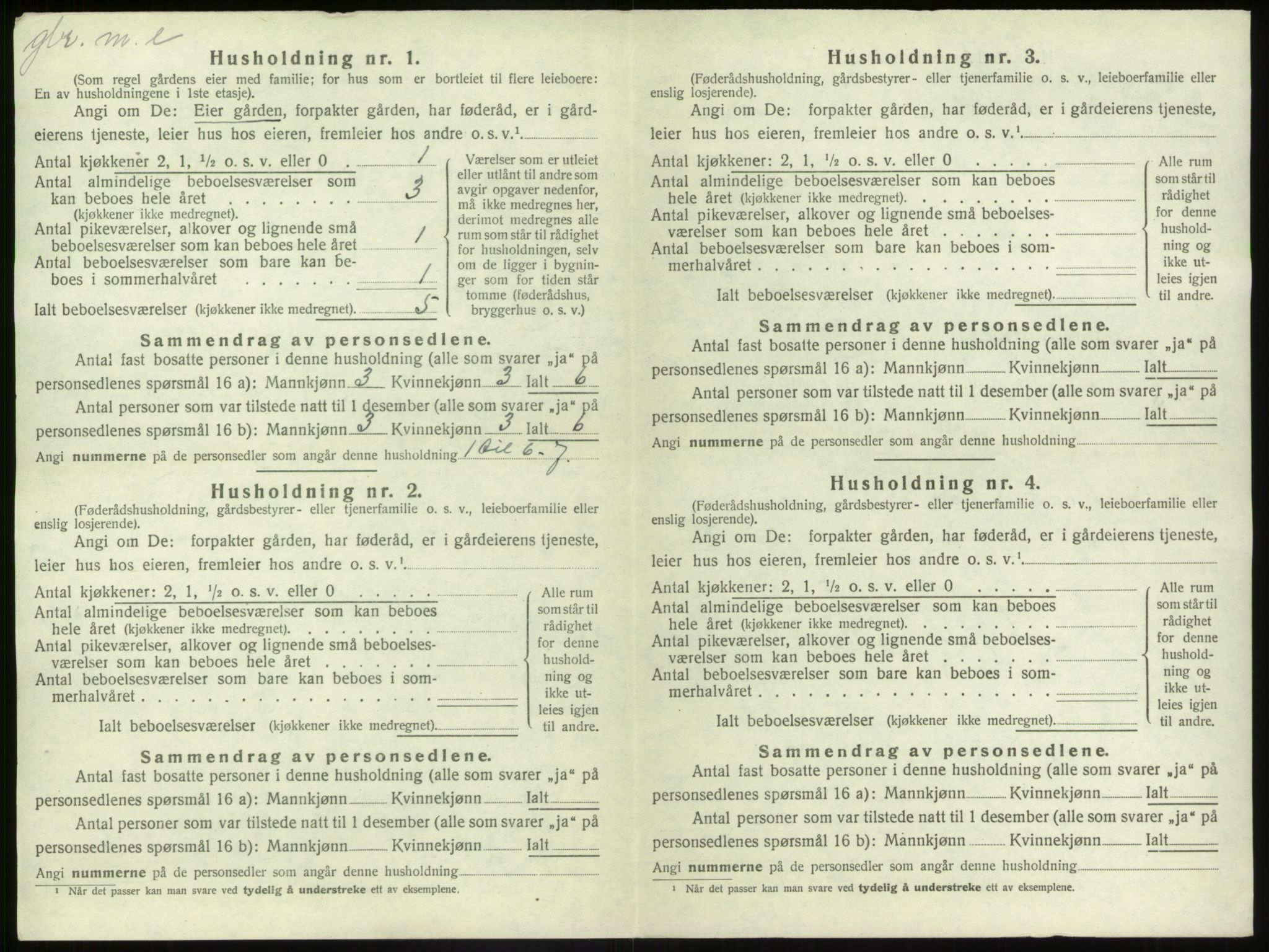 SAB, 1920 census for Jølster, 1920, p. 149