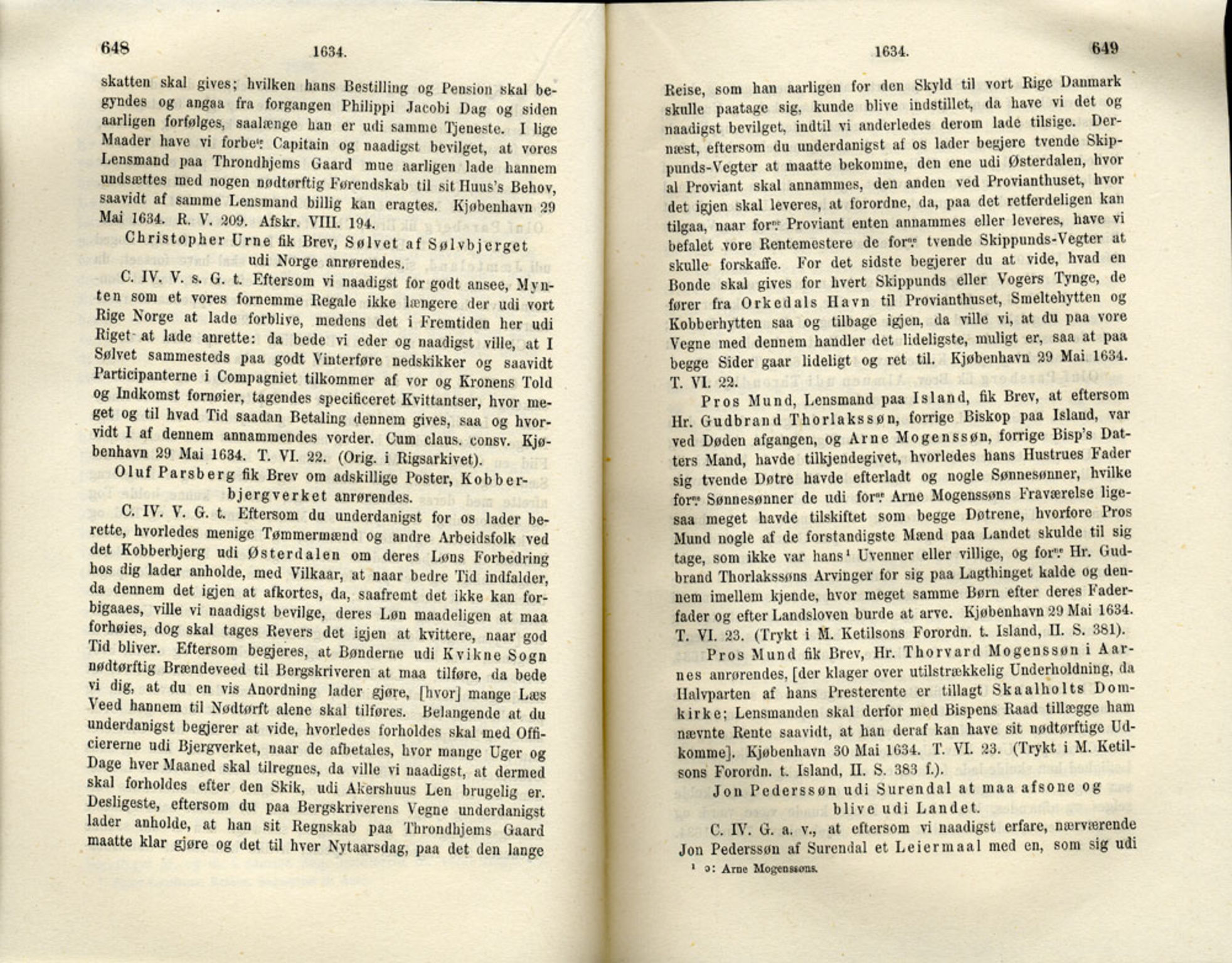 Publikasjoner utgitt av Det Norske Historiske Kildeskriftfond, PUBL/-/-/-: Norske Rigs-Registranter, bind 6, 1628-1634, p. 648-649